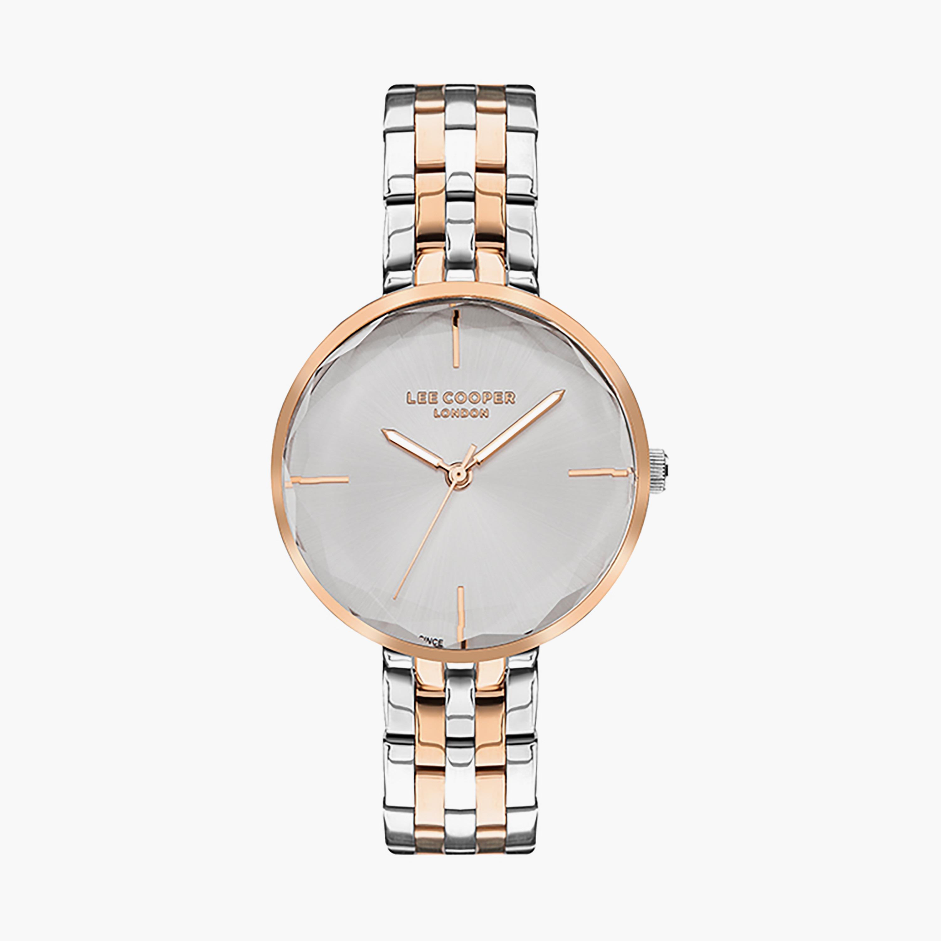  ساعة يد أنالوج باللون الفضي وسوار الستانلس ستيل من لي كوبر LC07502.530-women-watchesandjewellery-watches-image-1