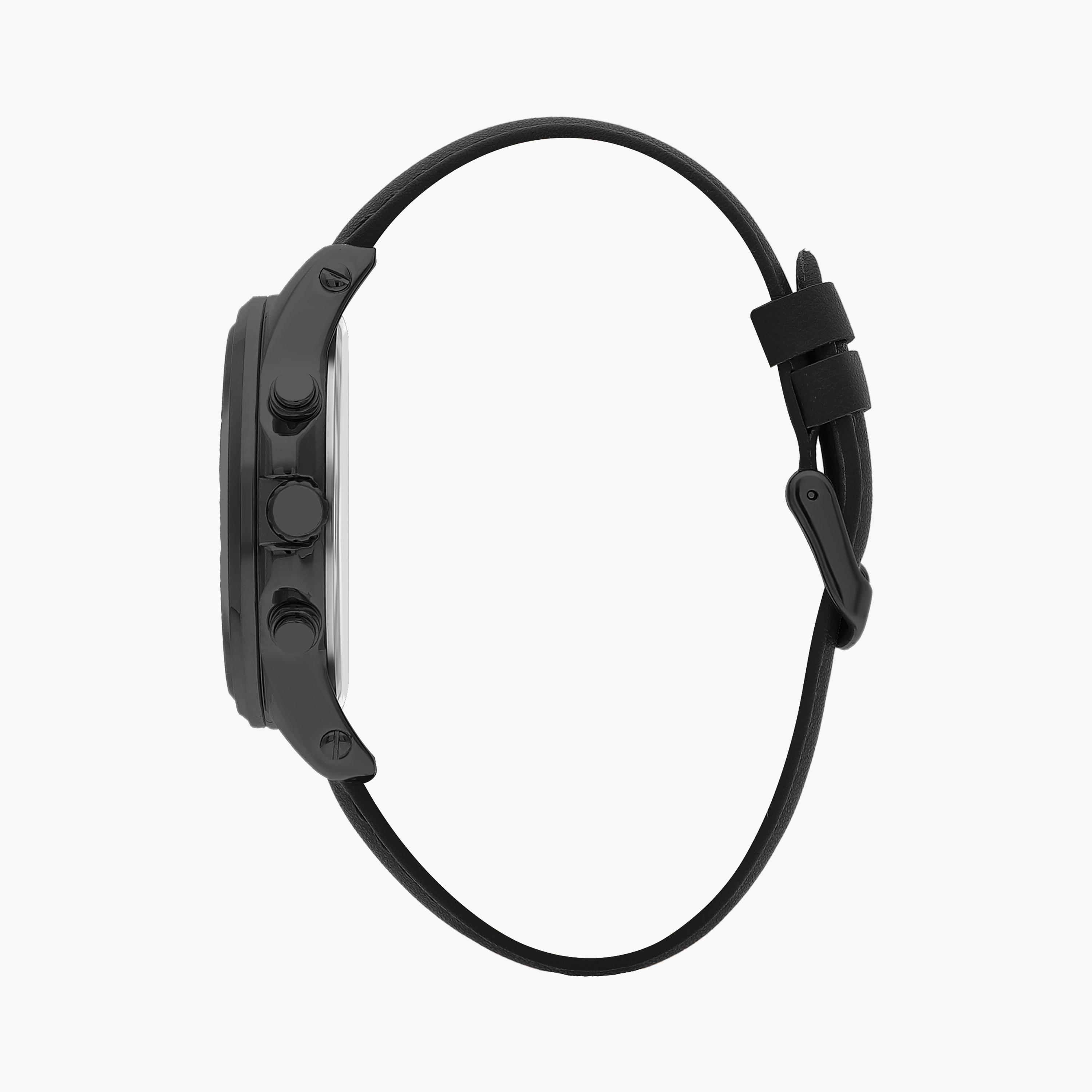  LC07525.651 | ساعة لي كوبر للرجال بسوار جلدي ذو كرونوغراف أسود-men-watchesandjewellery-watches-image-2