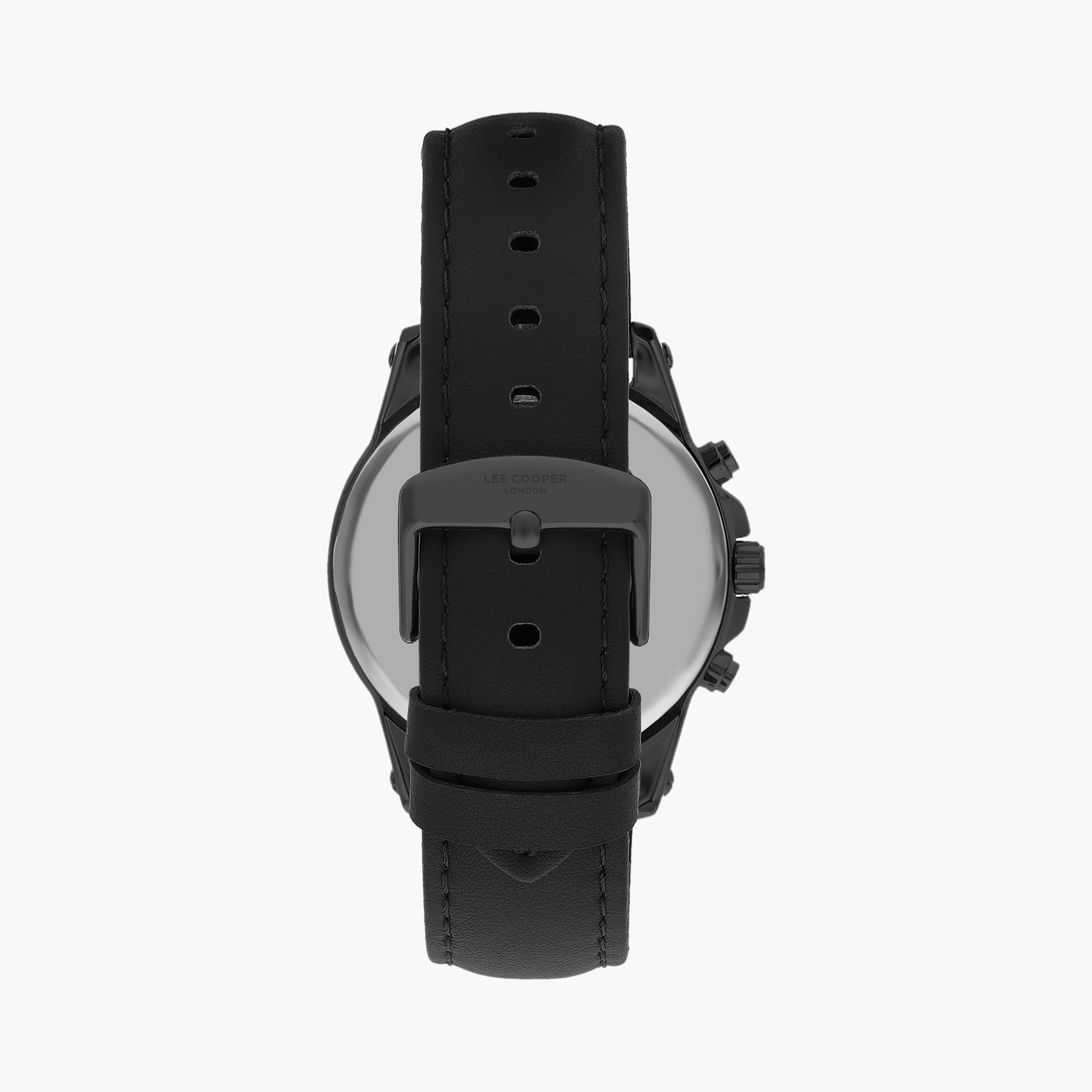 Lee Cooper Men Black Chronograph Leather Strap Watch | LC07525.651-men-watchesandjewellery-watches-image-3