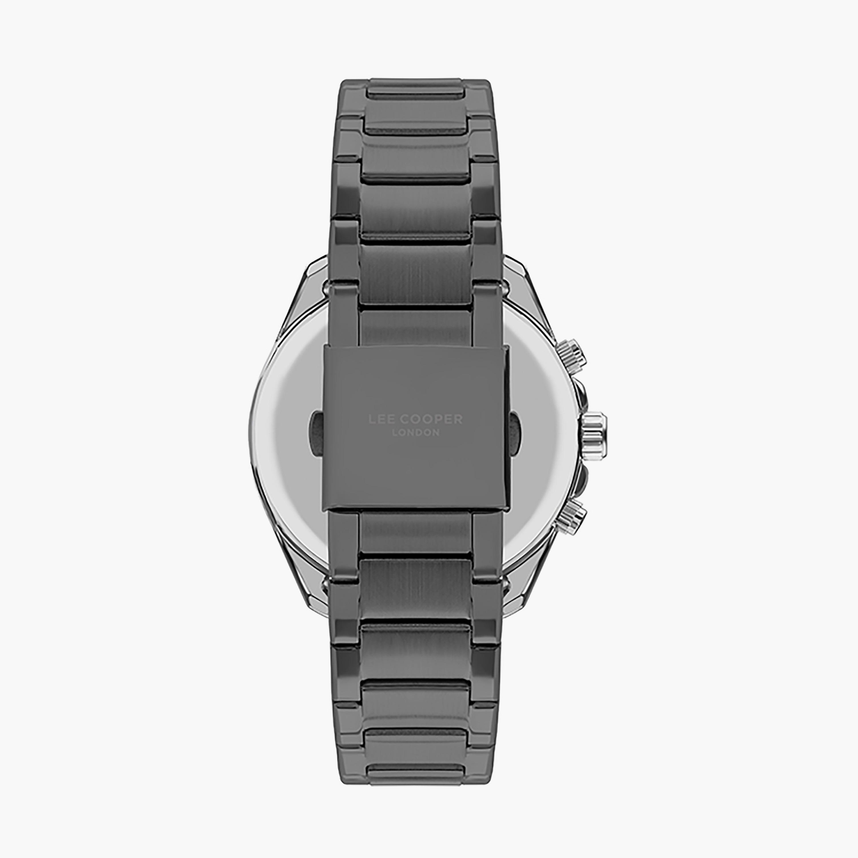  ساعة يد كرونوغراف للرجال باللون الرمادي وسوار الستانلس ستيل من لي كوبر LC07455.360-men-watchesandjewellery-watches-image-3