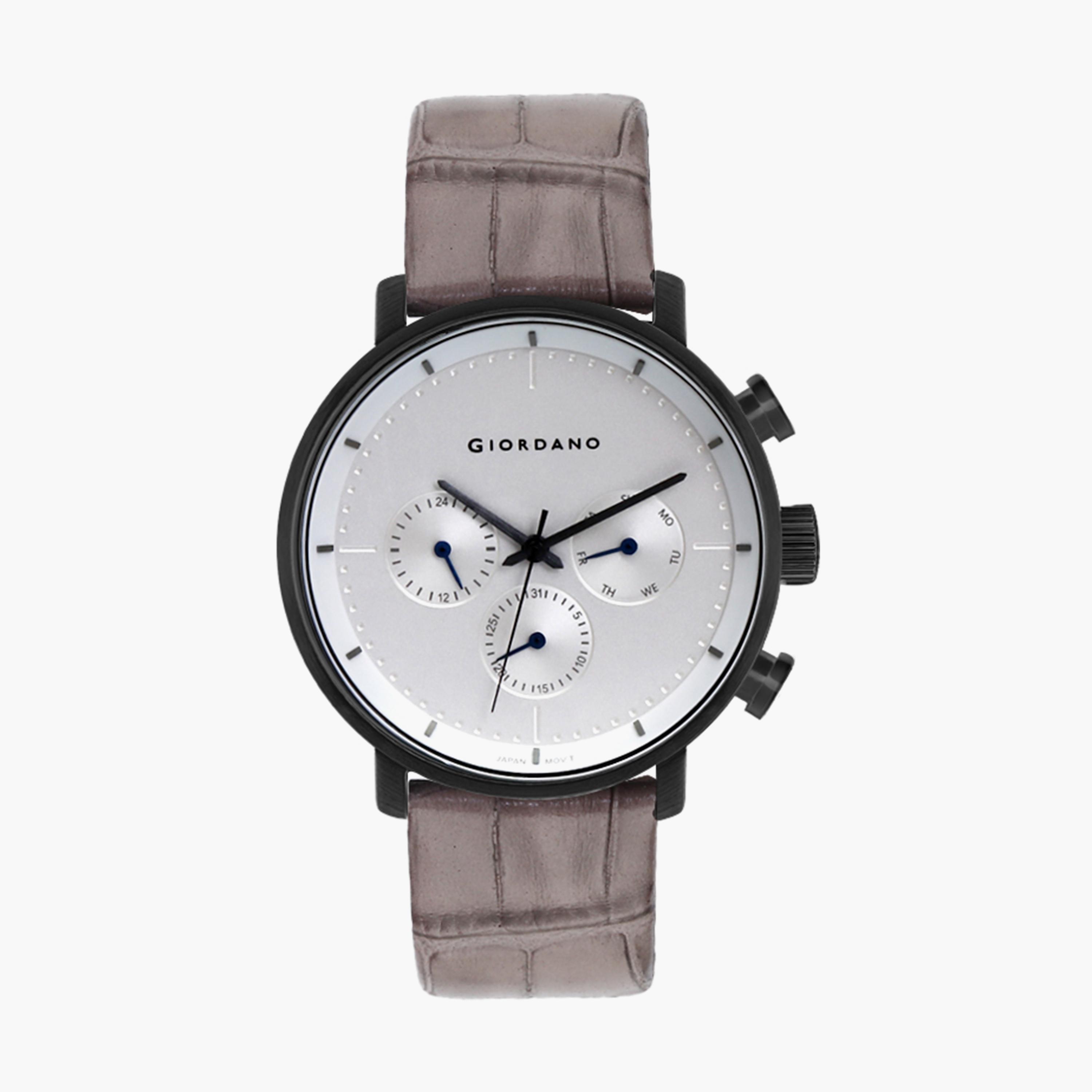 Giordano Men's Brown Chronograph Leather Strap Watch | GD-1194-03-men-watchesandjewellery-watches-image-1