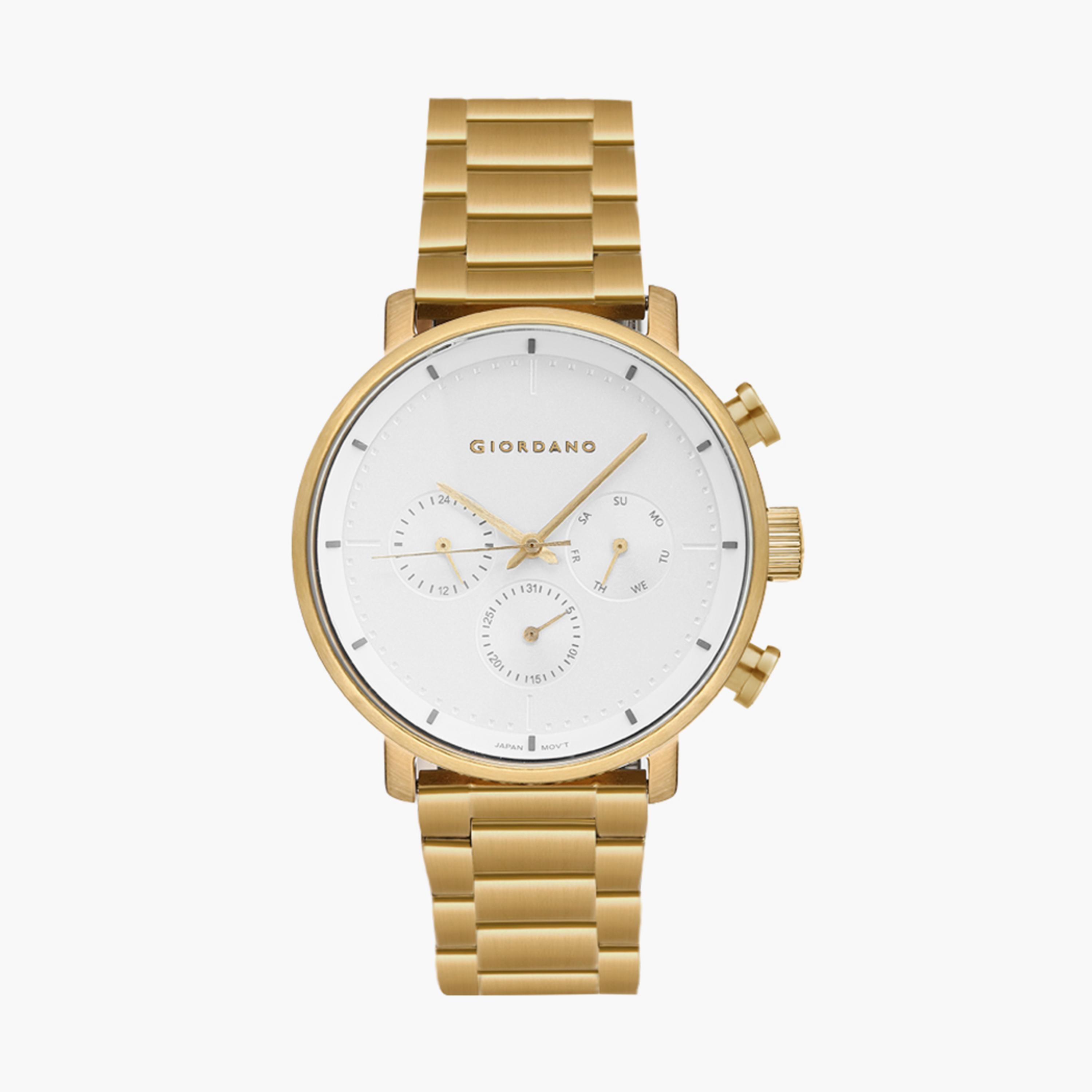 Giordano Men's Gold Chronograph Stainless Steel Strap Watch | GD-1194-22-men-watchesandjewellery-watches-image-1