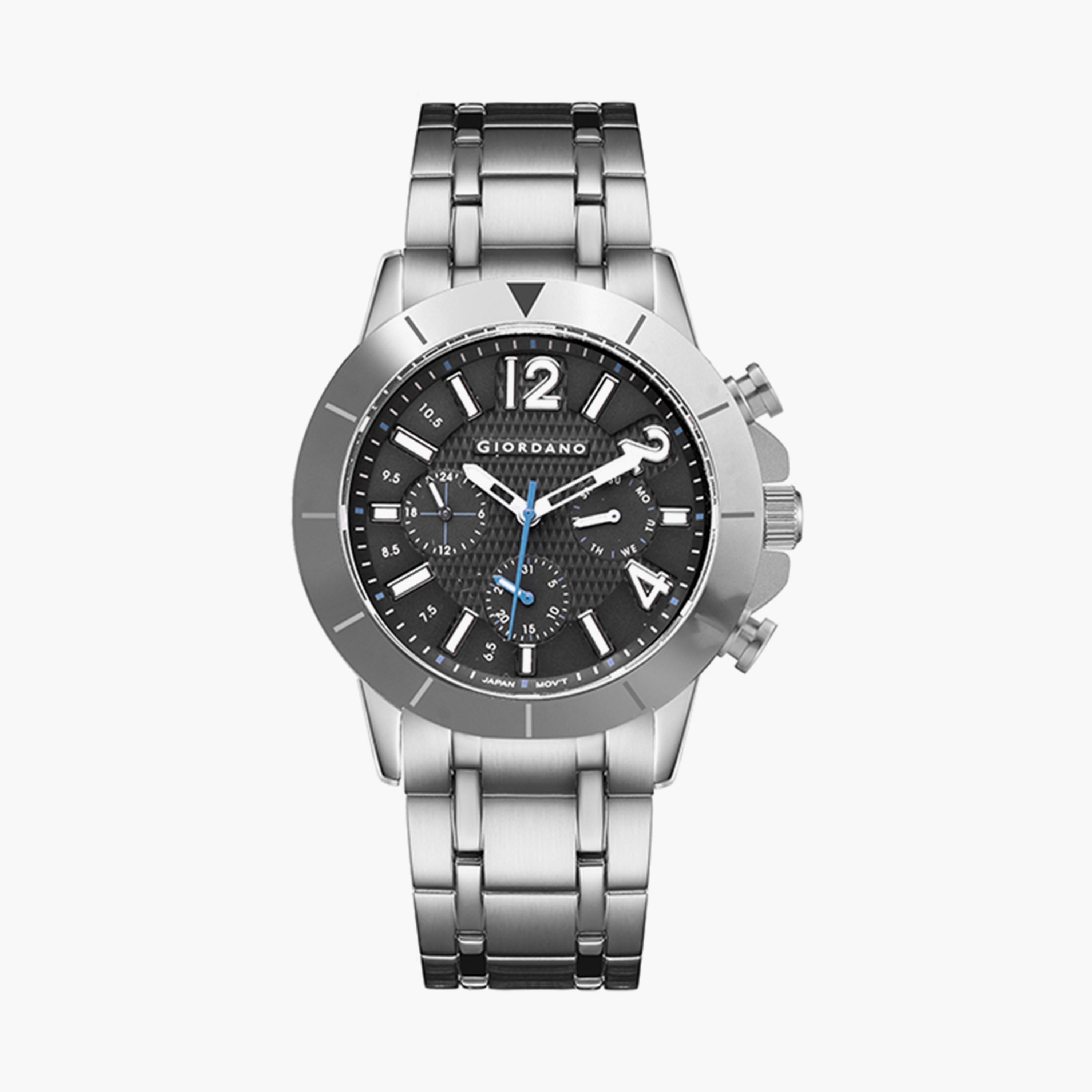 Giordano Men's Silver Chronograph Stainless Steel Strap Watch | GD-1199-22-men-watchesandjewellery-watches-image-1