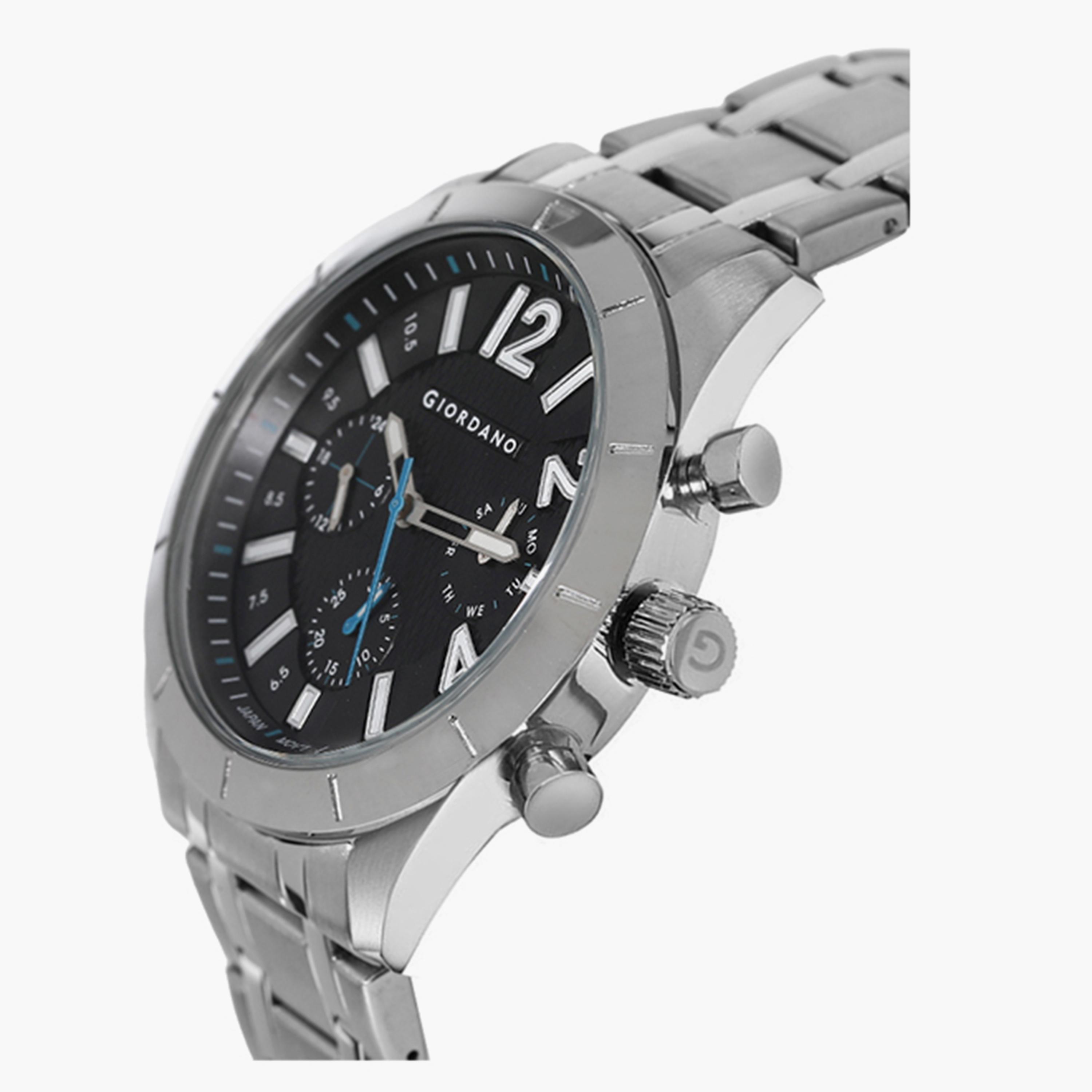 Giordano Men's Silver Chronograph Stainless Steel Strap Watch | GD-1199-22-men-watchesandjewellery-watches-image-2