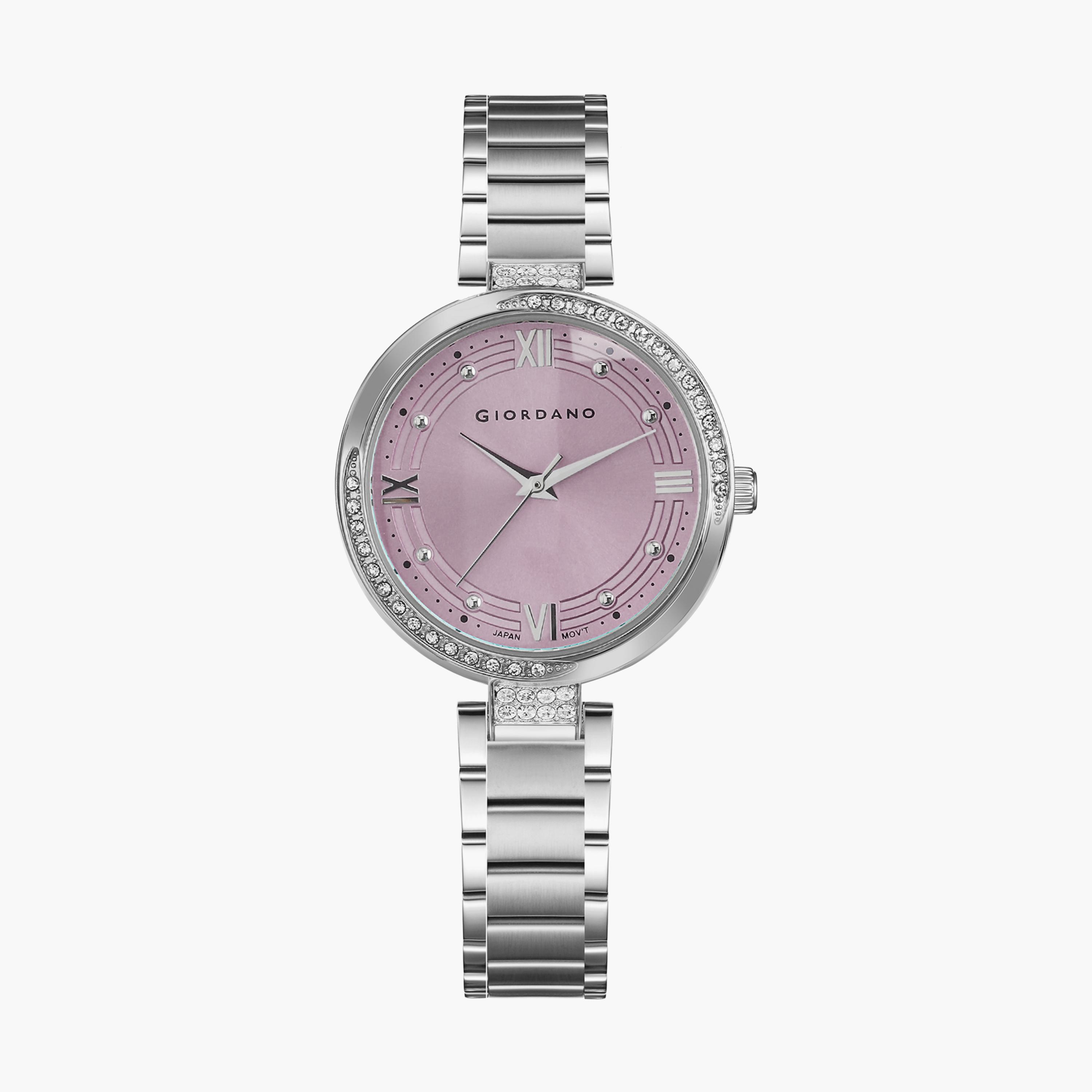 Giordano Silver Analog Stainless Steel Strap Watch | GD-2202-22-women-watchesandjewellery-watches-image-1