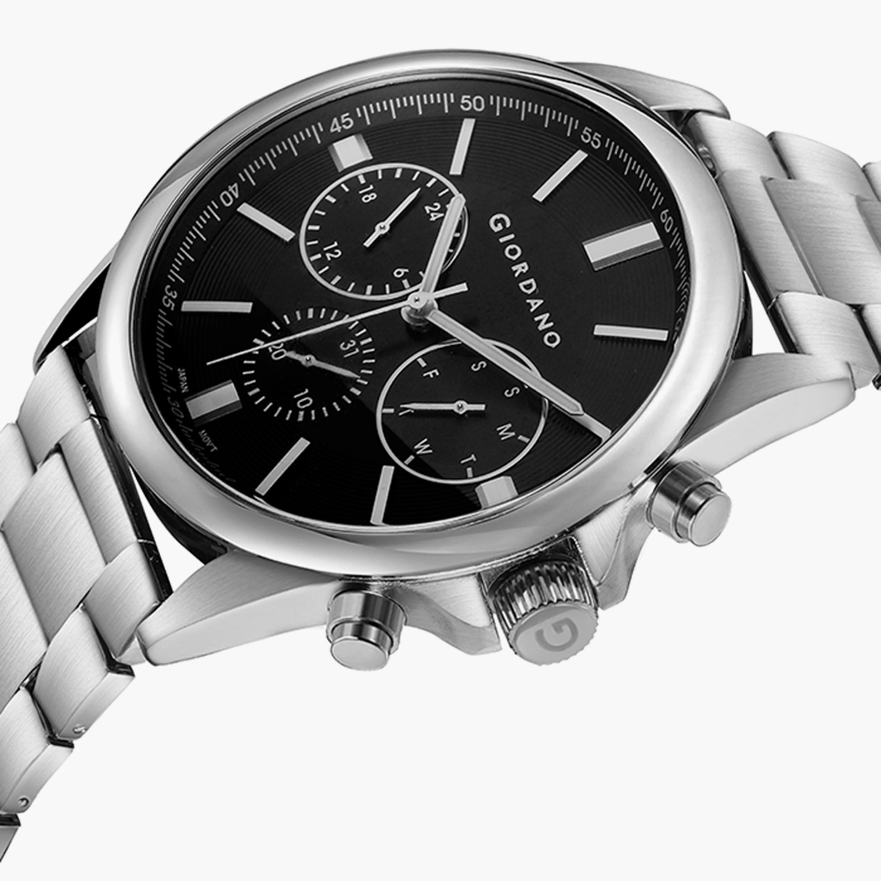 ساعة جيوردانو للرجال كرونوغراف فضي بسوار ستانلس ستيل | جي دي-1177-11-مب-men-watchesandjewellery-watches-image-2
