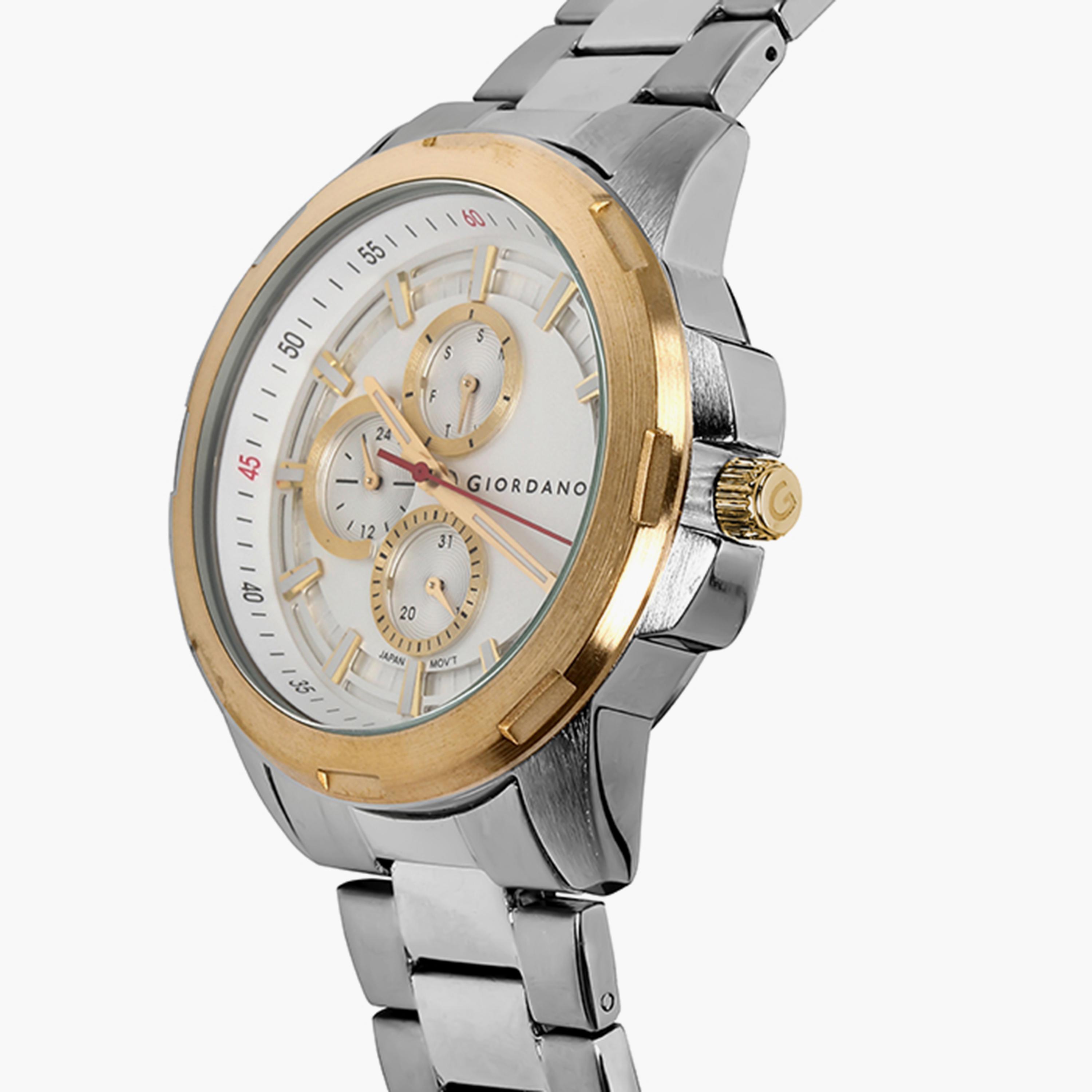 Giordano Men's Silver Analog Stainless Steel Strap Watch | GD-1179-44-MP-men-watchesandjewellery-watches-image-2