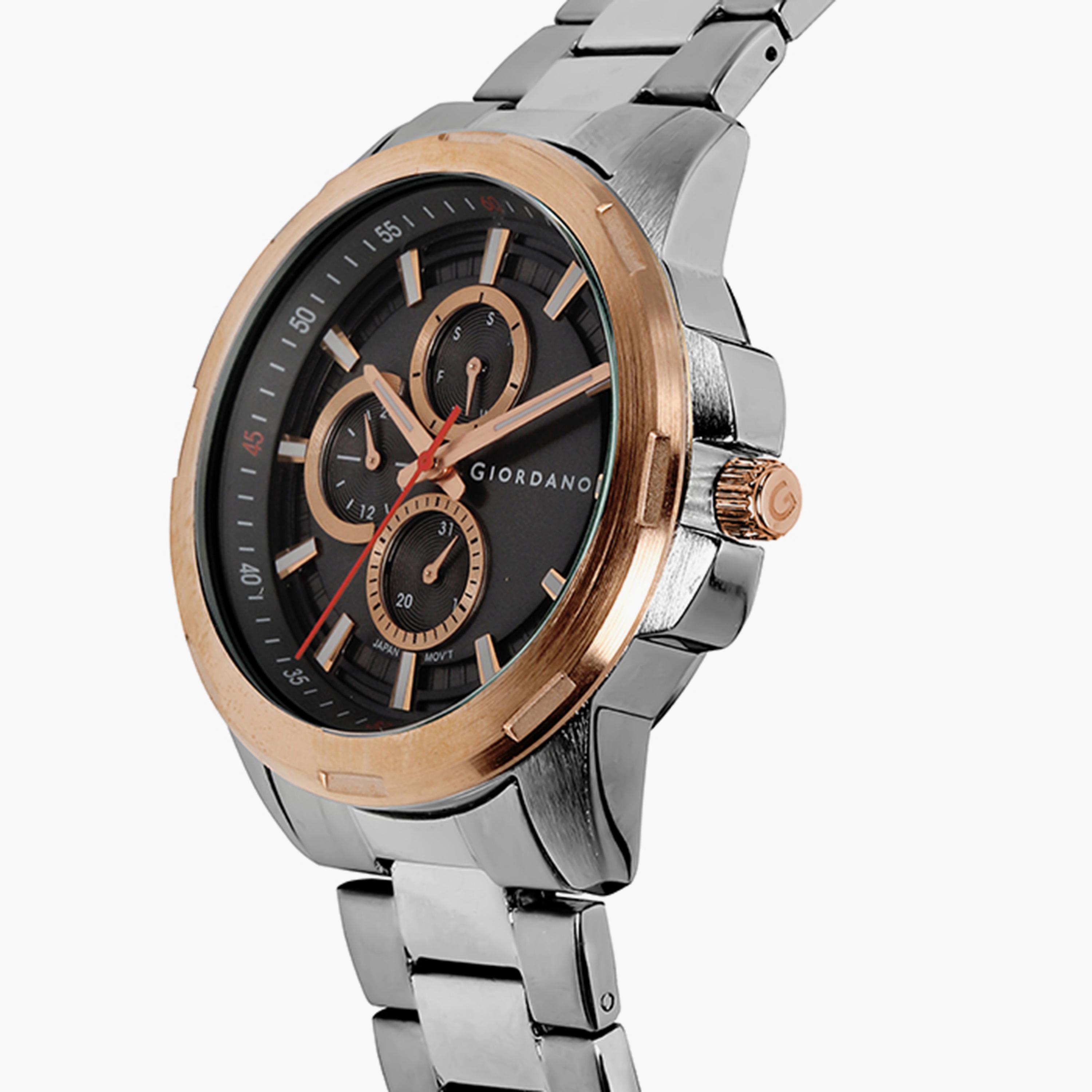 ساعة جيوردانو للرجال بسوار من الستانلس ستيل باللون الفضي | جي دي-1179-55-مب-men-watchesandjewellery-watches-image-2