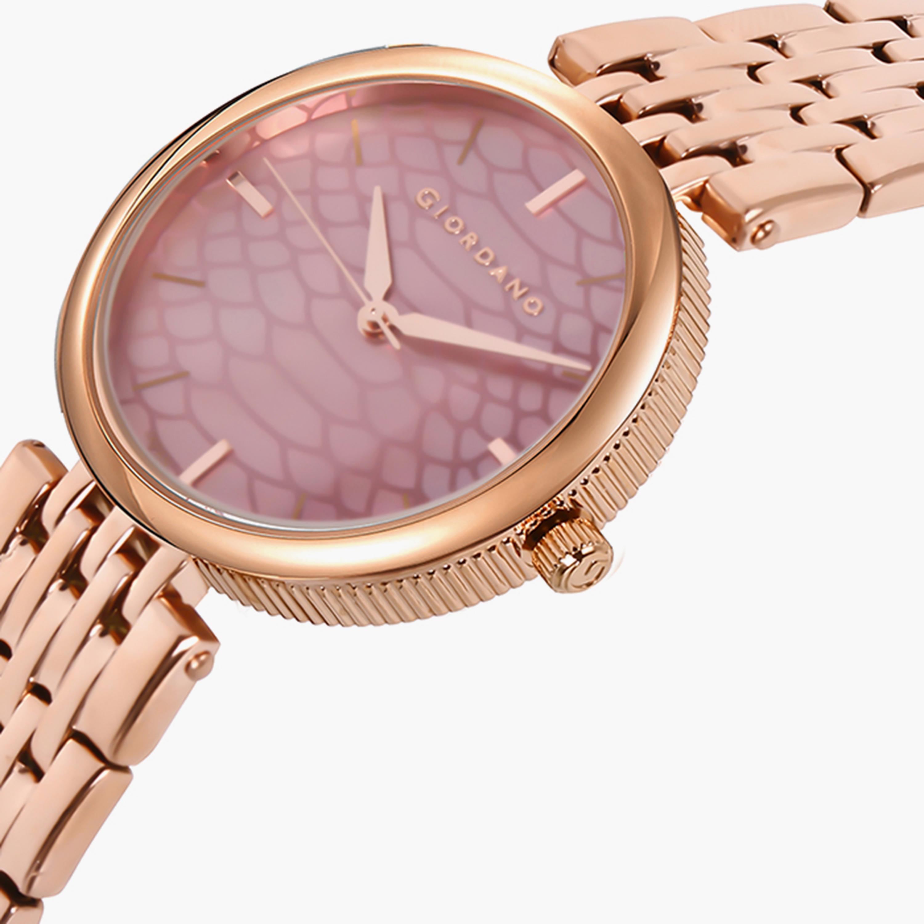 Giordano Rose Gold Analog Stainless Steel Strap Watch | GD-2171-55-MP-women-watchesandjewellery-watches-image-2