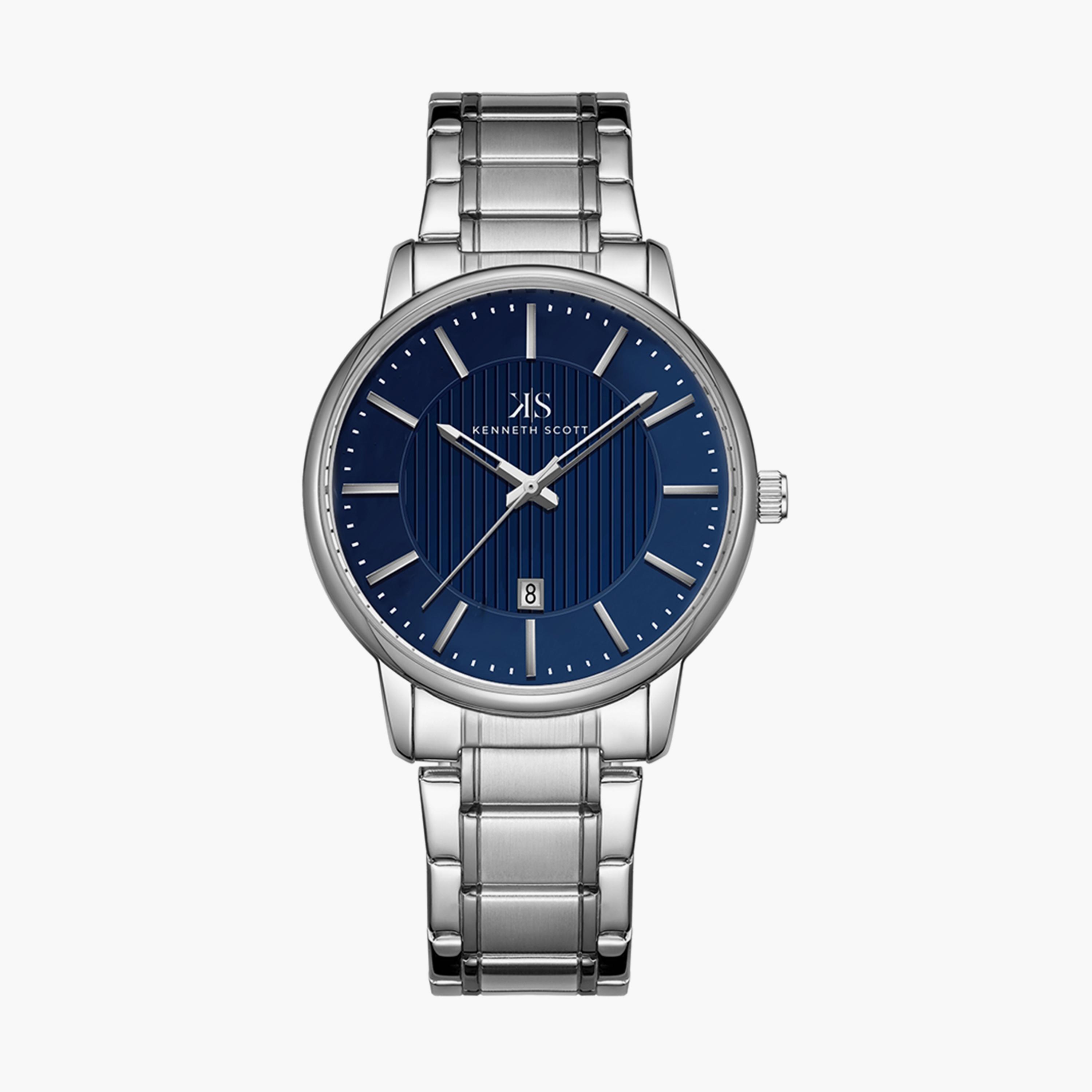  طقم من 2 ساعة يد من كينيث سكوت ذو أنالوج مع لون فضي لكلا الجنسين بسوار من ستانلس ستيل-men-watchesandjewellery-watches-image-2