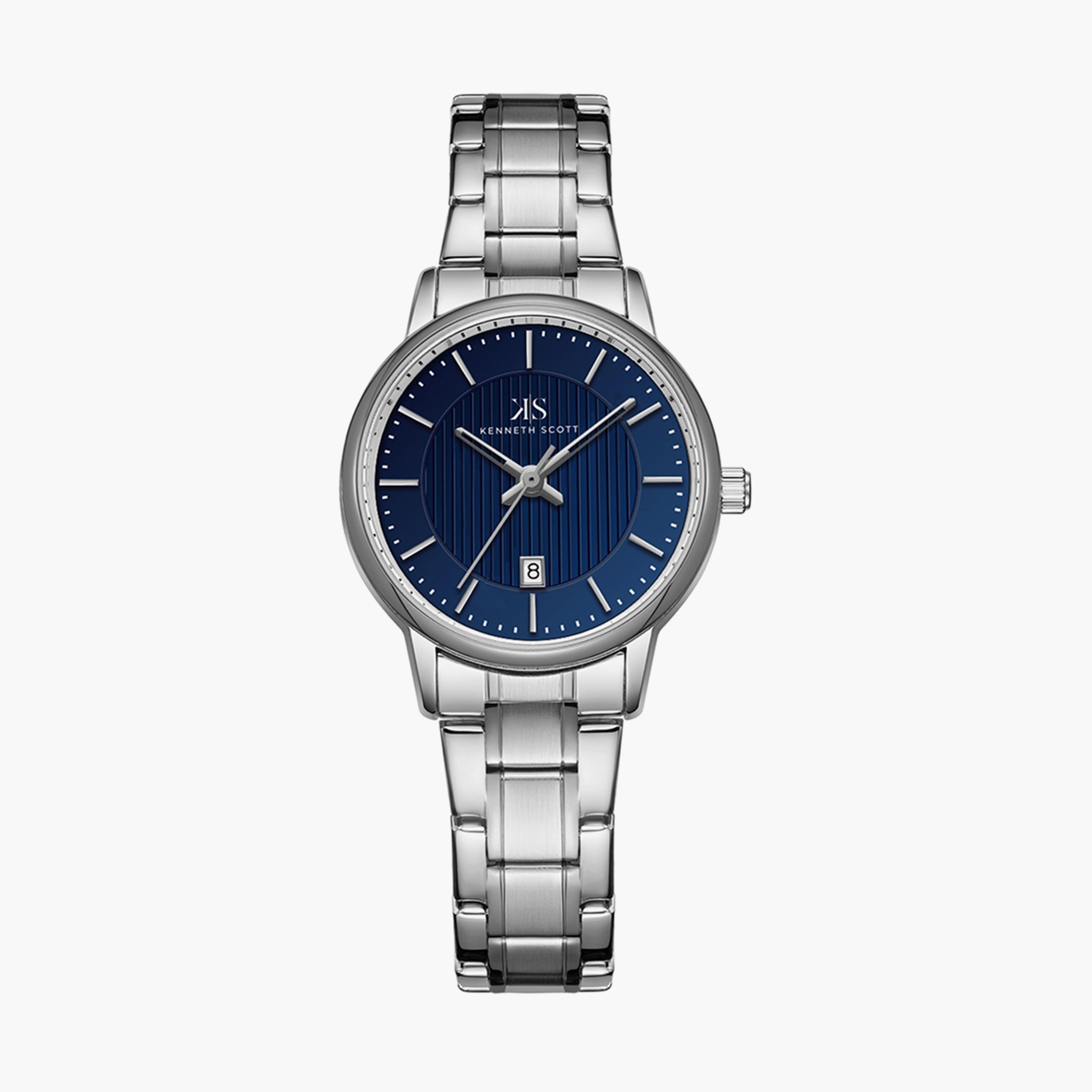  طقم من 2 ساعة يد من كينيث سكوت ذو أنالوج مع لون فضي لكلا الجنسين بسوار من ستانلس ستيل-men-watchesandjewellery-watches-image-3