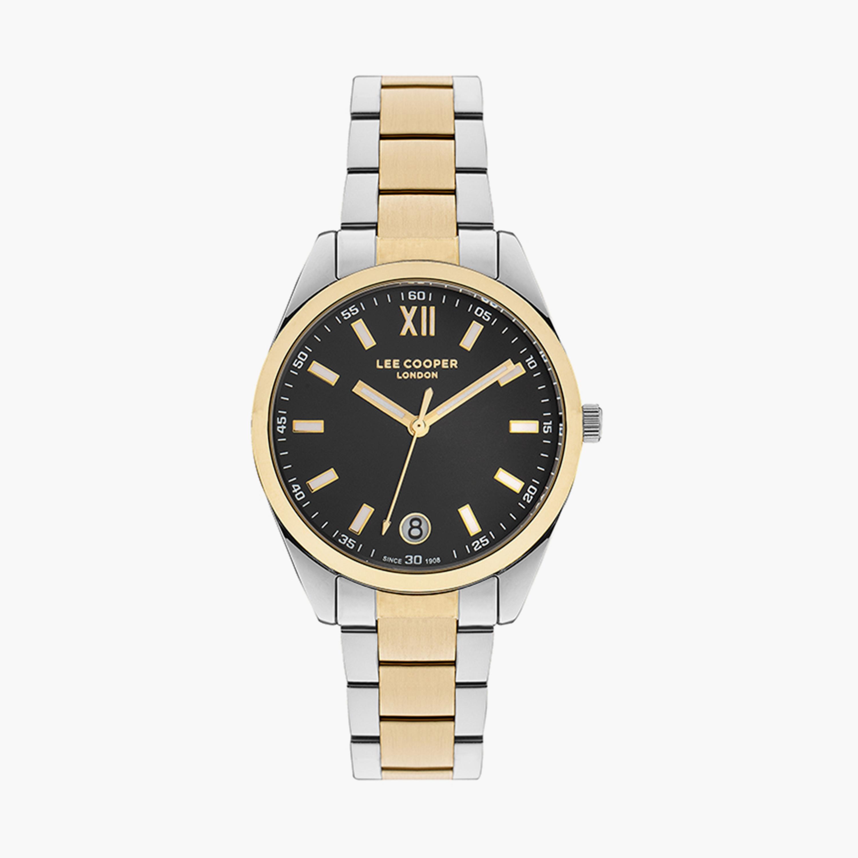 Lee Cooper Set of 2 Unisex Silver & Gold Analog Stainless Steel Strap Watch-men-watchesandjewellery-watches-image-3