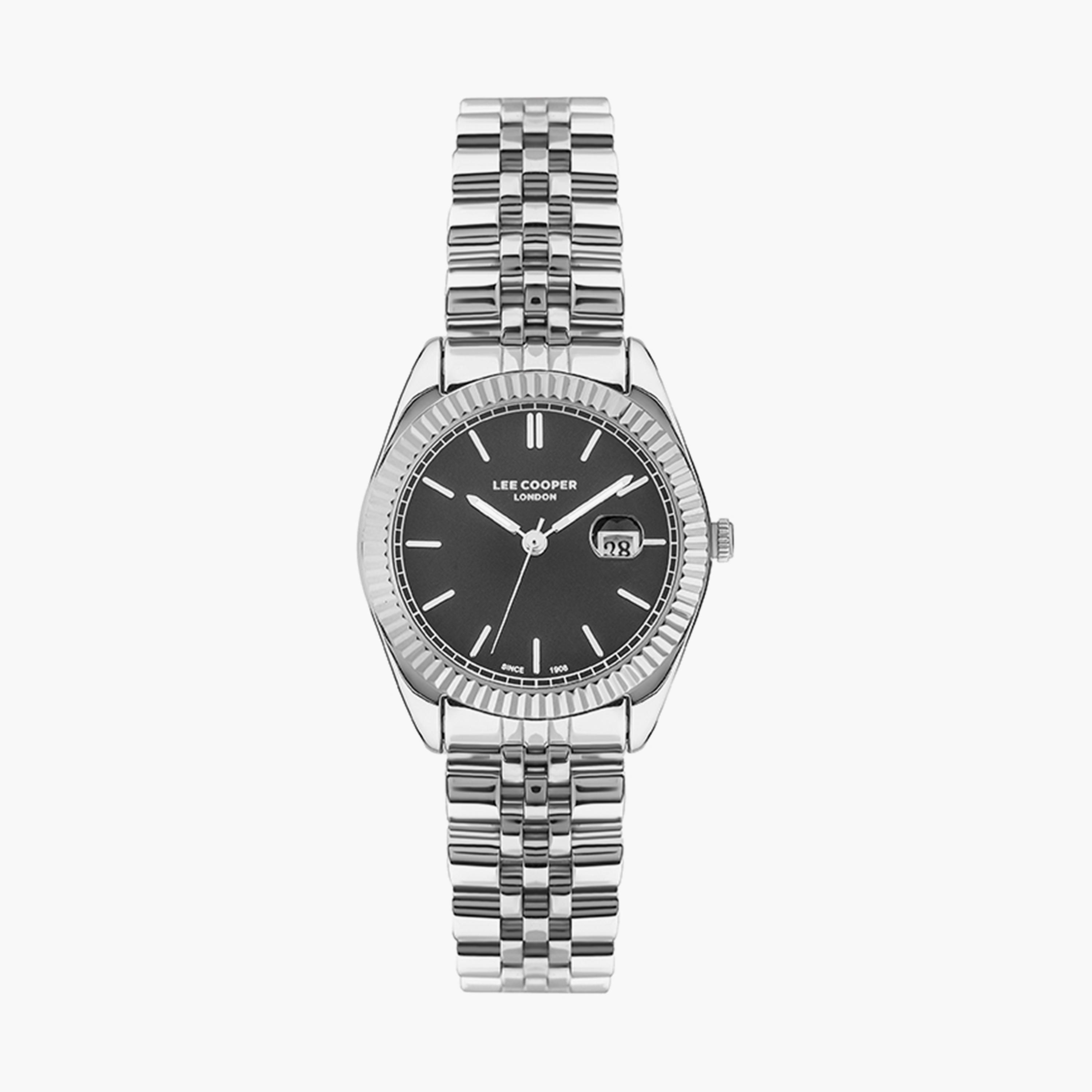 Lee Cooper Set of 2 Unisex Silver Analog Stainless Steel Strap Watch-men-watchesandjewellery-watches-image-3