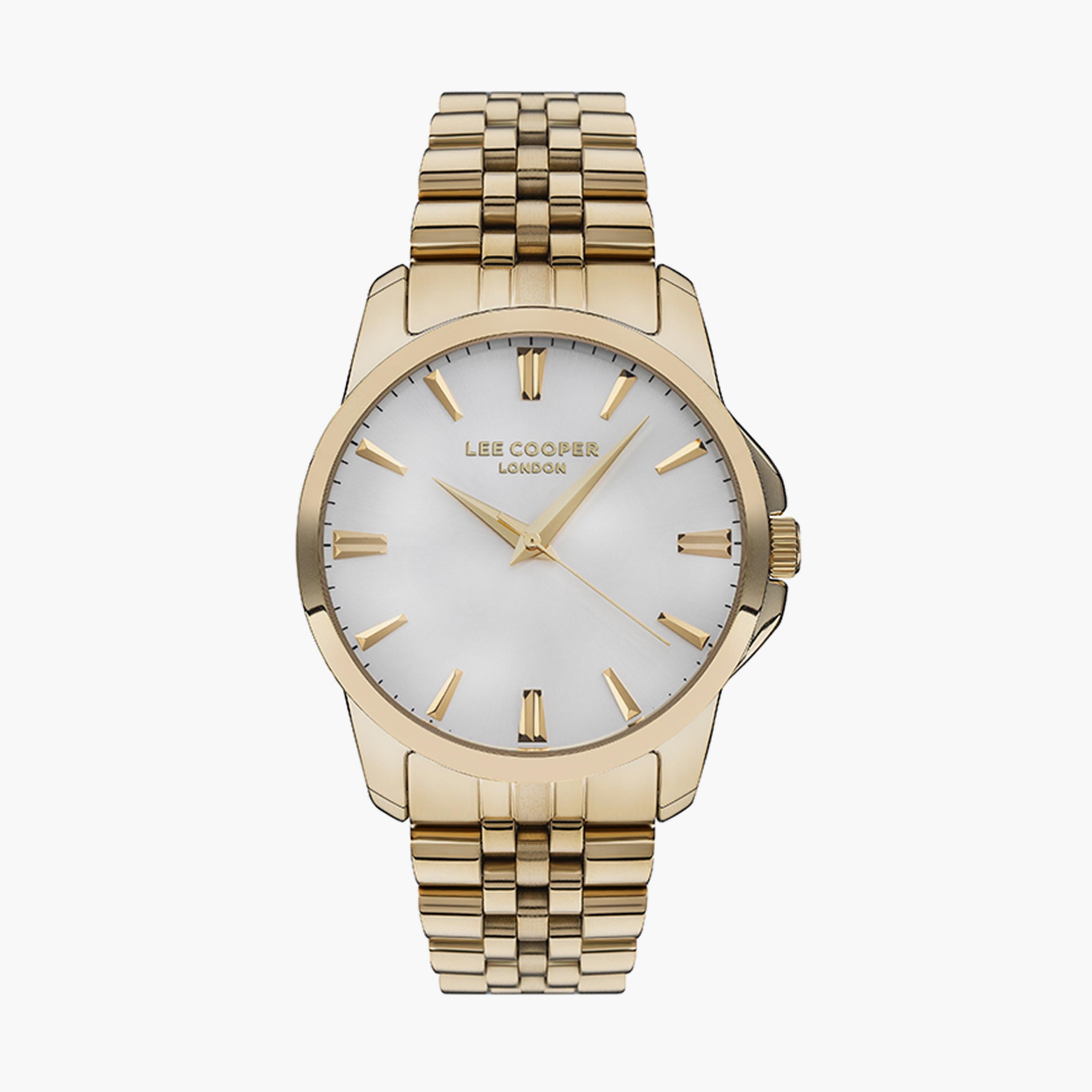 Lee Cooper Set of 2 Unisex Gold Analog Stainless Steel Strap Watch-men-watchesandjewellery-watches-image-2