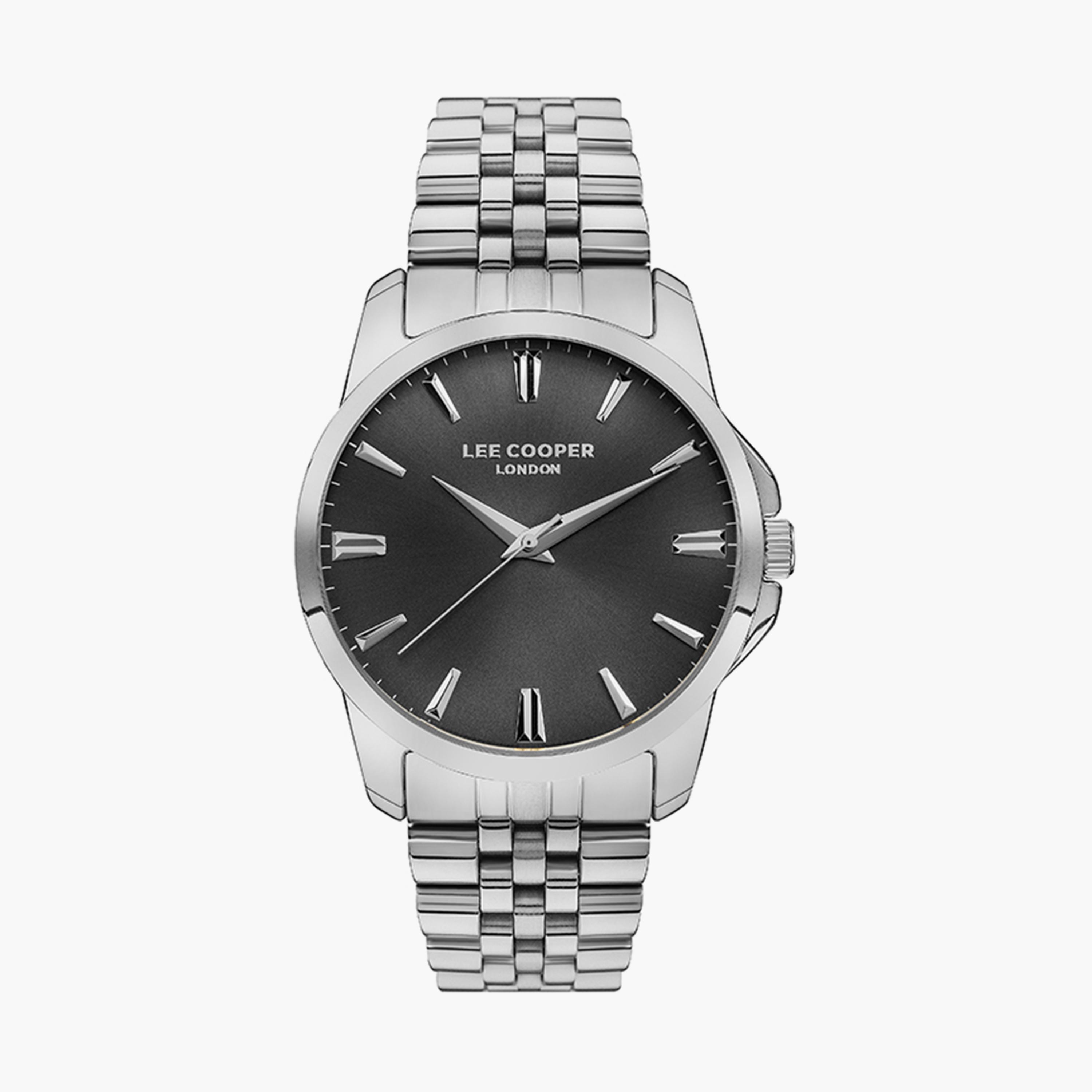  طقم من 2 ساعة من لي كوبر للجنسين ذو أنالوج فضي بسوار ستانلس ستيل-men-watchesandjewellery-watches-image-2