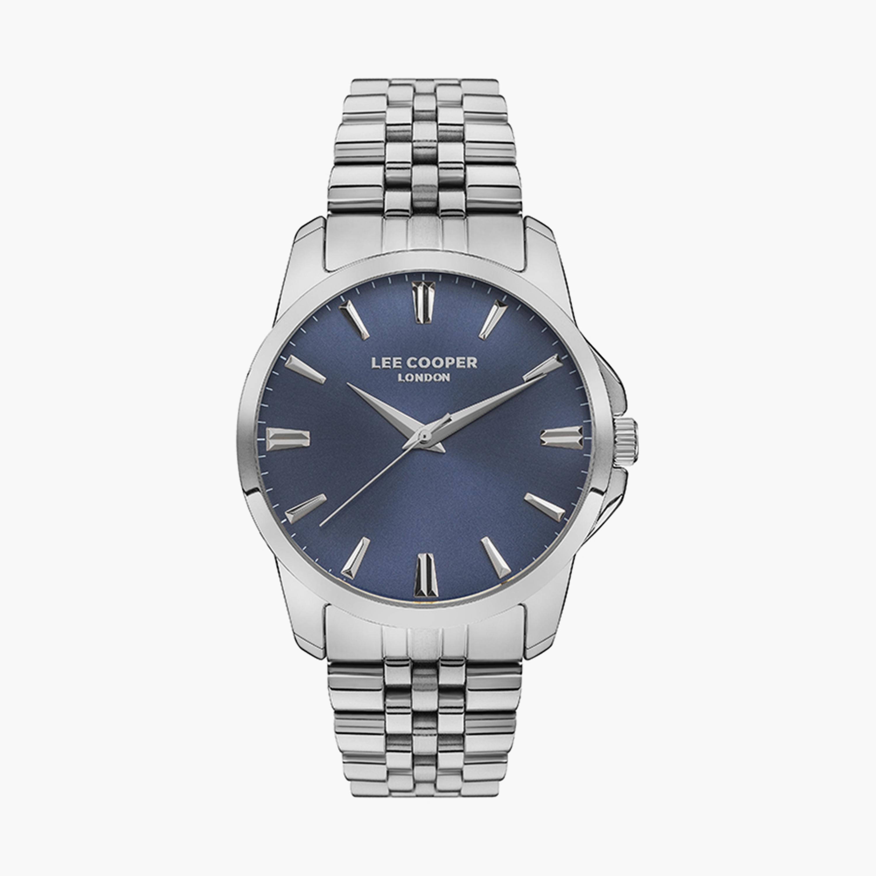 طقم من 2 ساعة من لي كوبر للجنسين ذو أنالوج فضي بسوار ستانلس ستيل-men-watchesandjewellery-watches-image-2