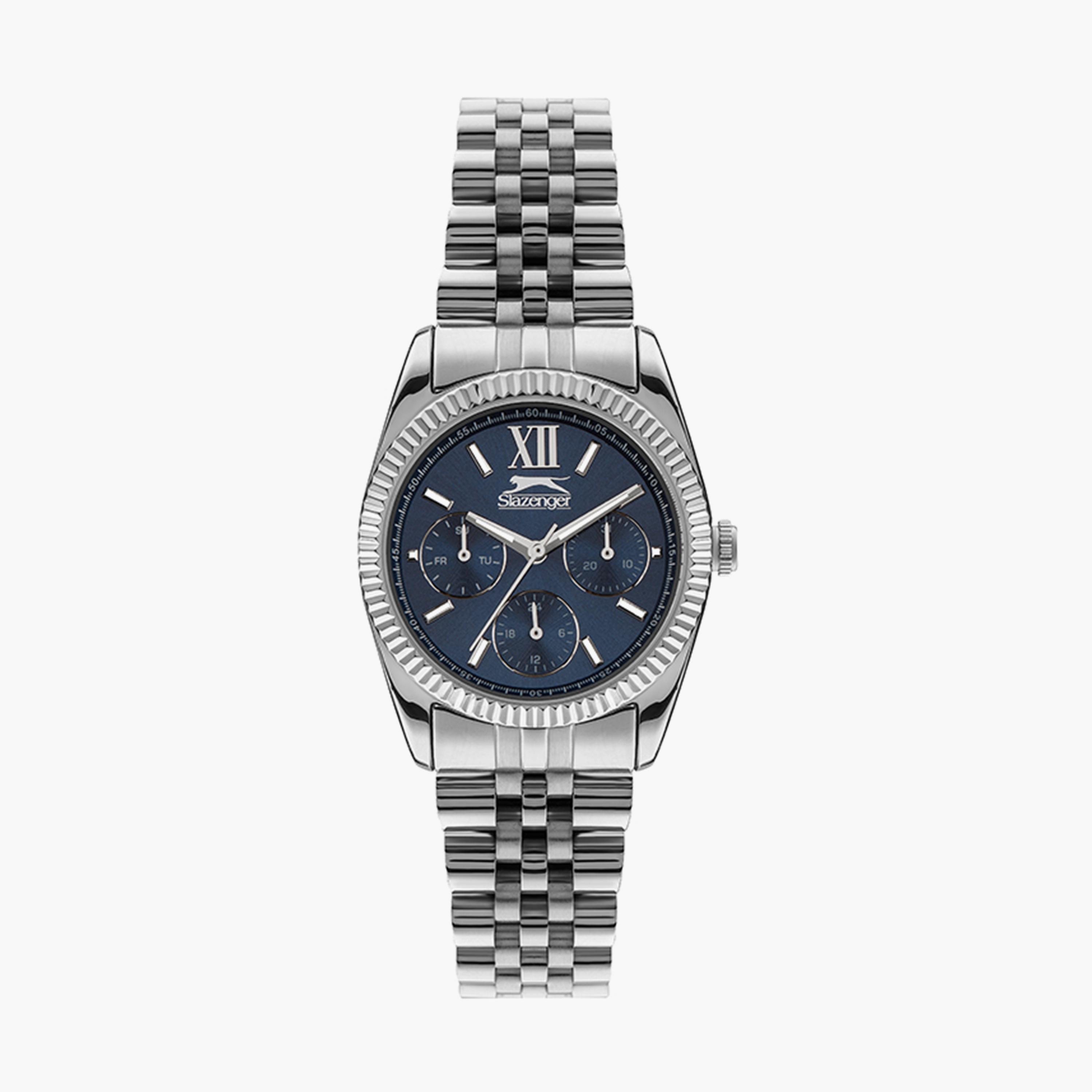  طقم من 2 ساعة للجنسين من سلازنجر ذو كرونوغراف فضي بسوار ستانلس ستيل-men-watchesandjewellery-watches-image-3