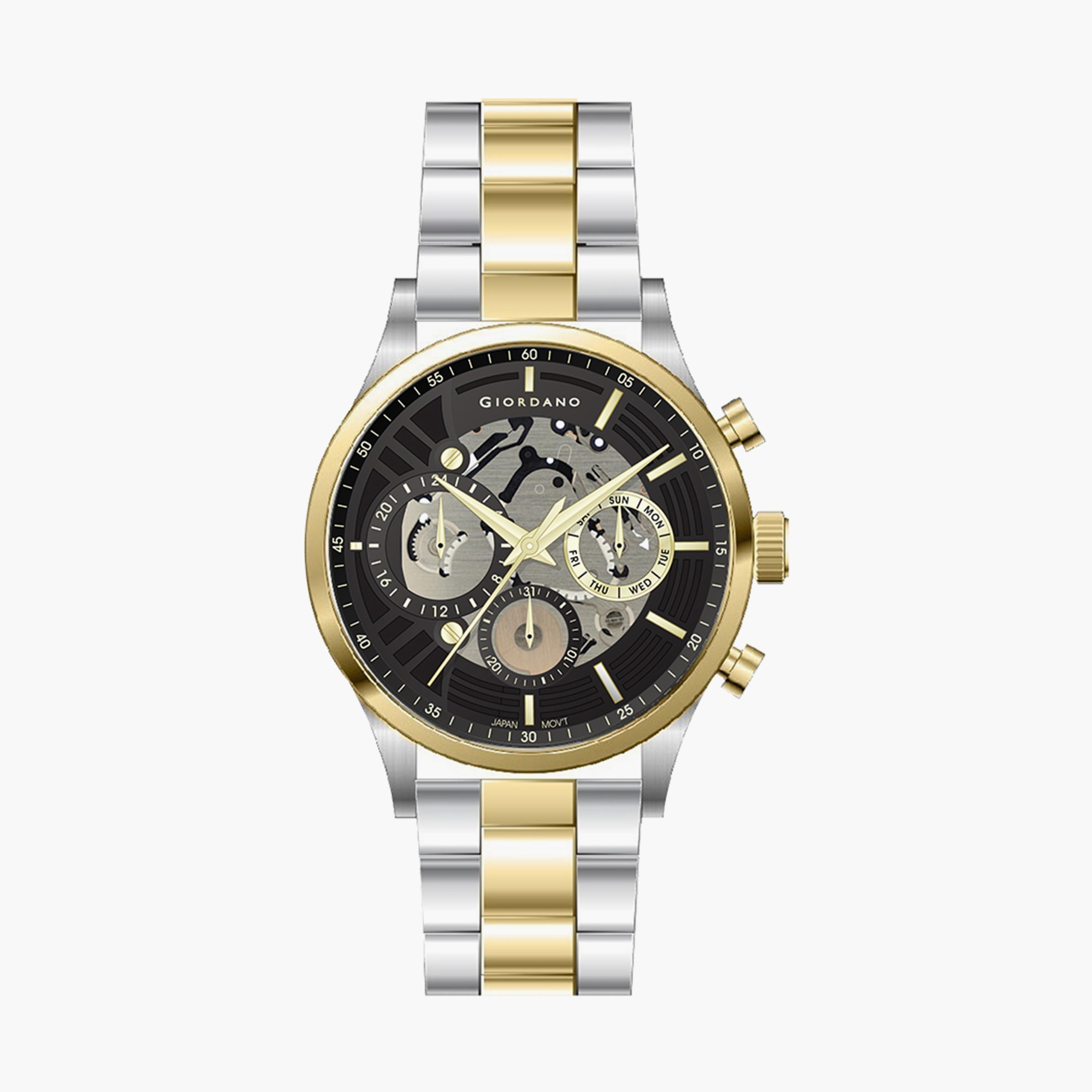  GD-1176-66-MP | ساعة جيوردانو للرجال ذات كرونوجراف بسوار من ستانلس ستيل مع لون فضي وذهبي-men-watchesandjewellery-watches-image-1