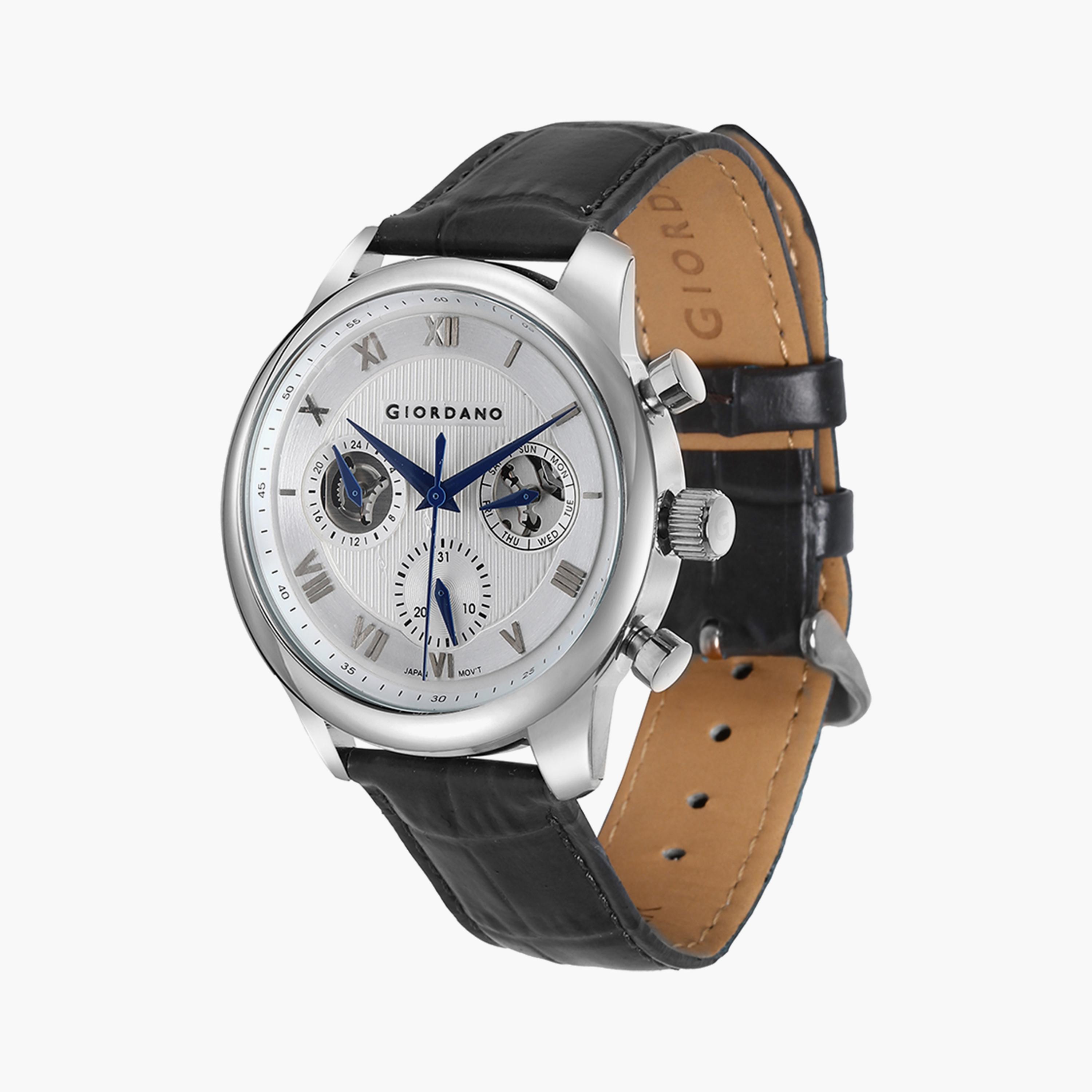  GD-1178-03-MP | ساعة جيوردانو للرجال بسوار جلدي ذو كرونوغراف أسود-men-watchesandjewellery-watches-image-2