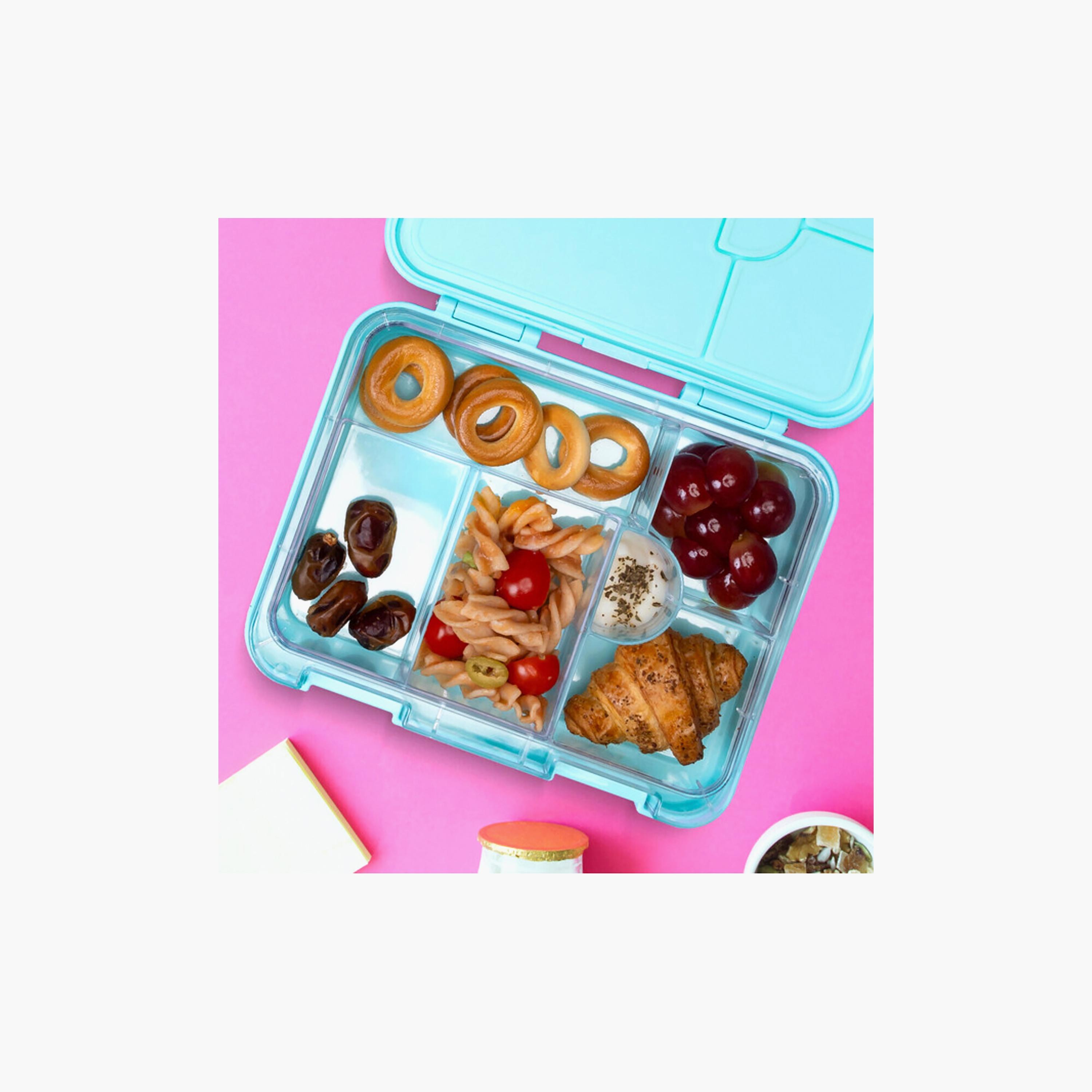 Eazy Kids 6 & 4 Convertible Bento Lunch Box with Sandwich Cutter Set - Unicorn Pattern-school-lunchessentials-lunchboxes-image-4