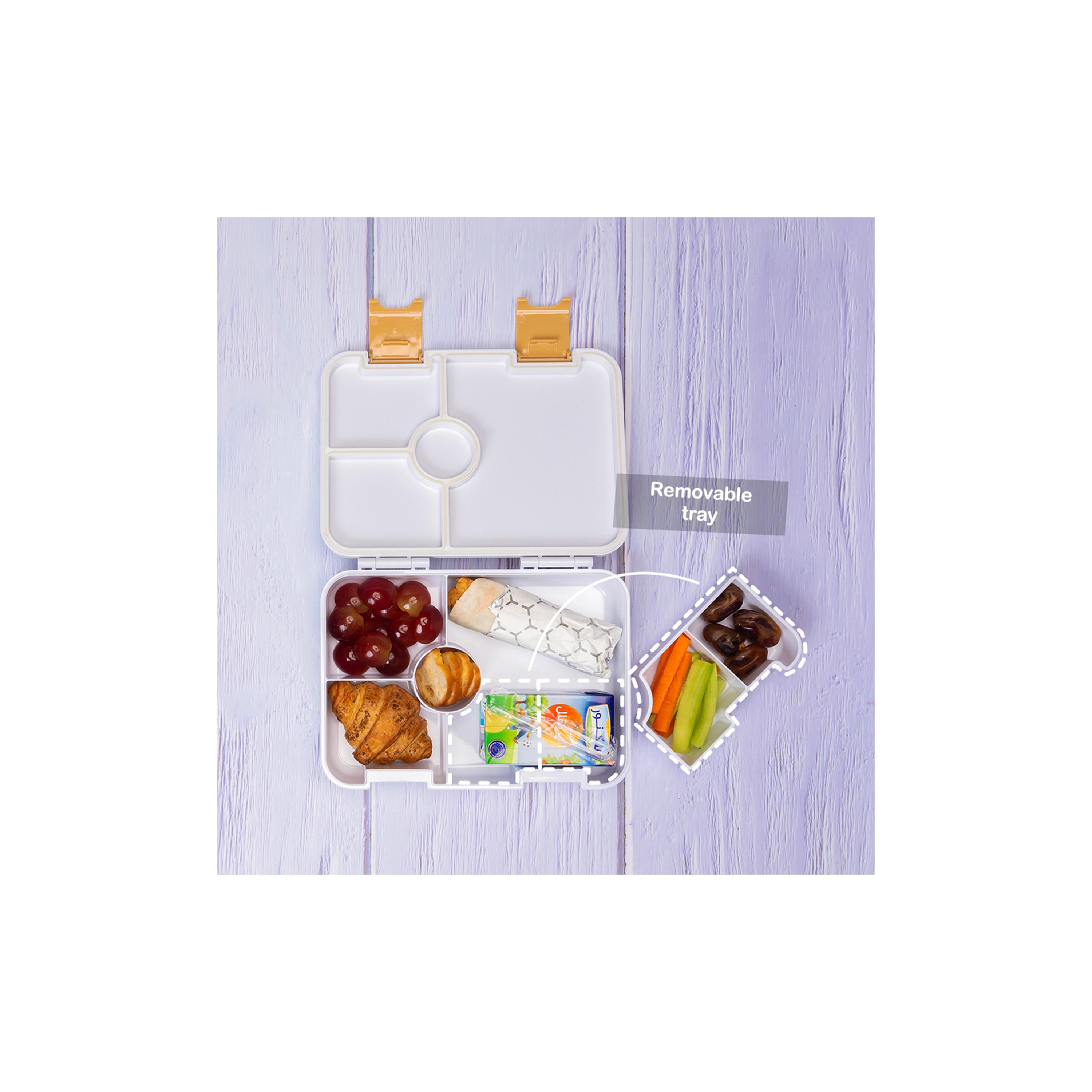 Eazy Kids 6 & 4 Convertible Bento Lunch Box With Sandwich Cutter Set, Avocado-school-lunchessentials-lunchboxes-image-2
