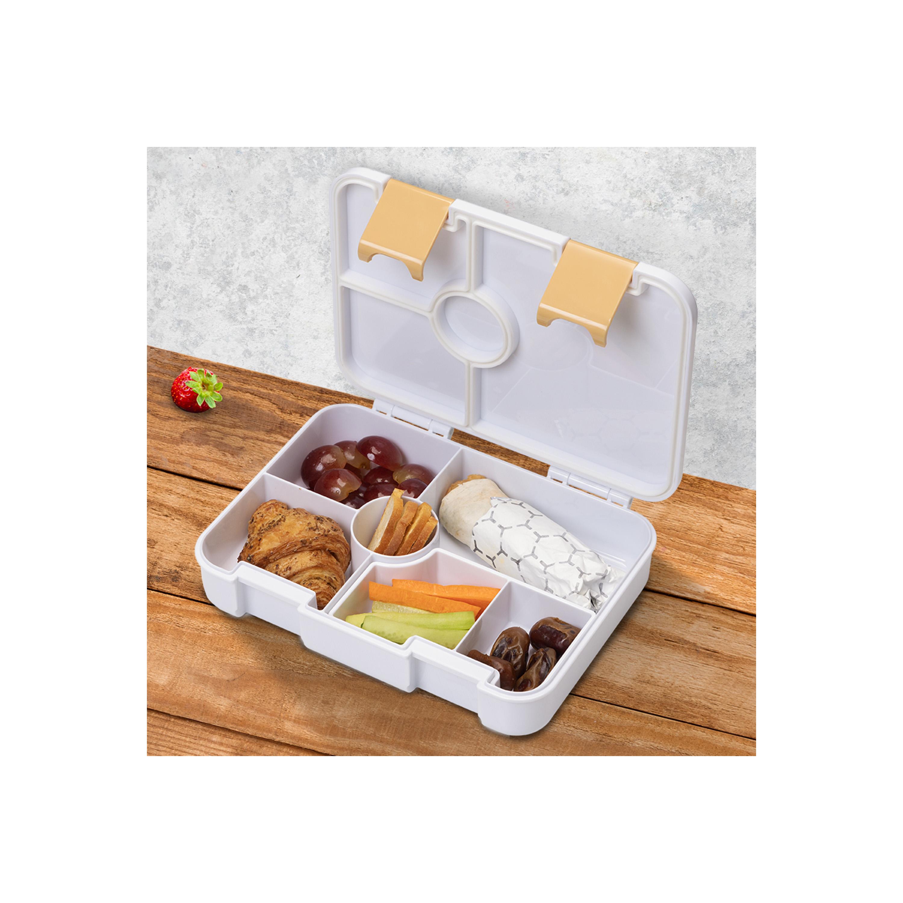 Eazy Kids 6 & 4 Convertible Bento Lunch Box With Sandwich Cutter Set, Avocado-school-lunchessentials-lunchboxes-image-3