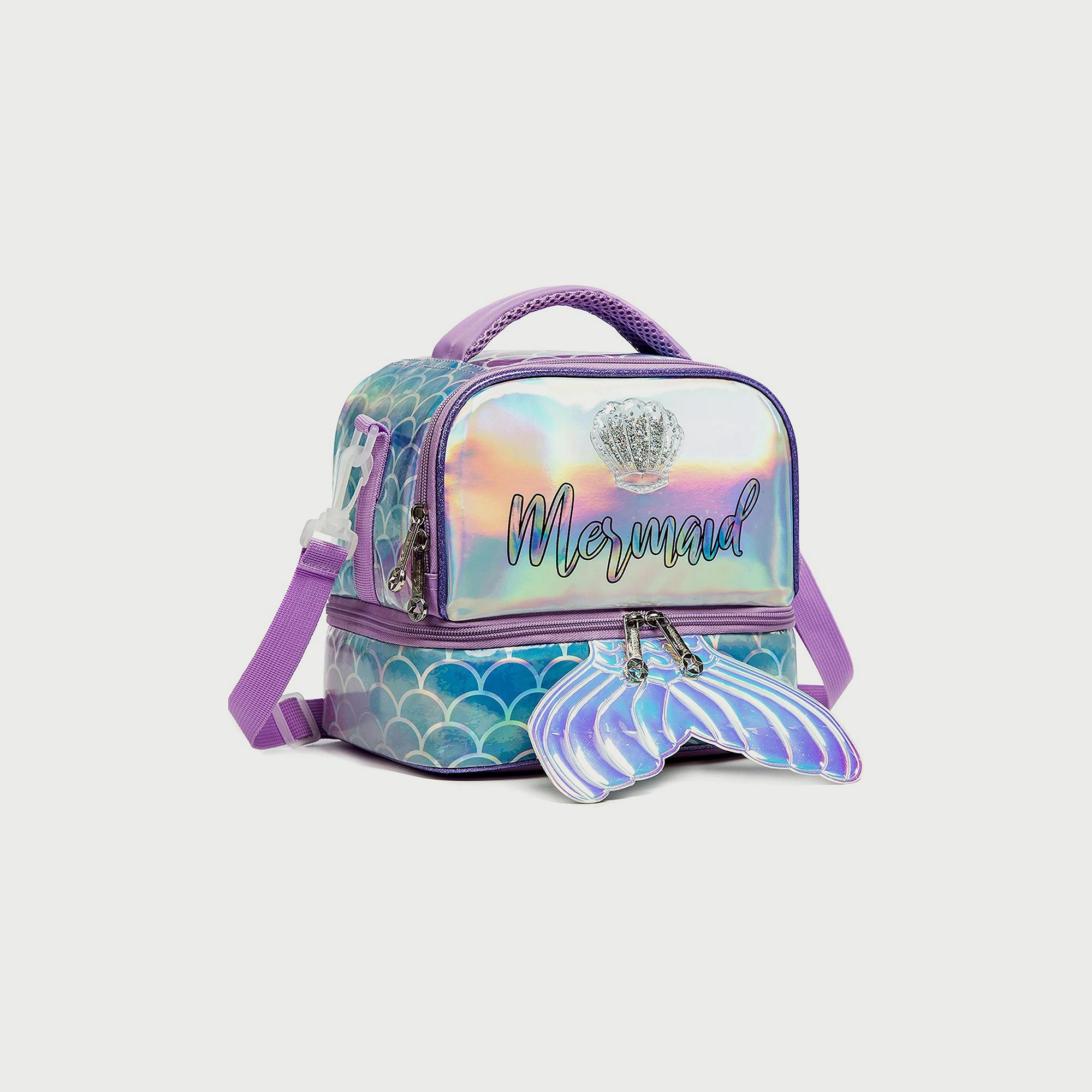 Eazy Kids Lunch Bag, Mermaid Purple-school-lunchessentials-lunchbags-image-1
