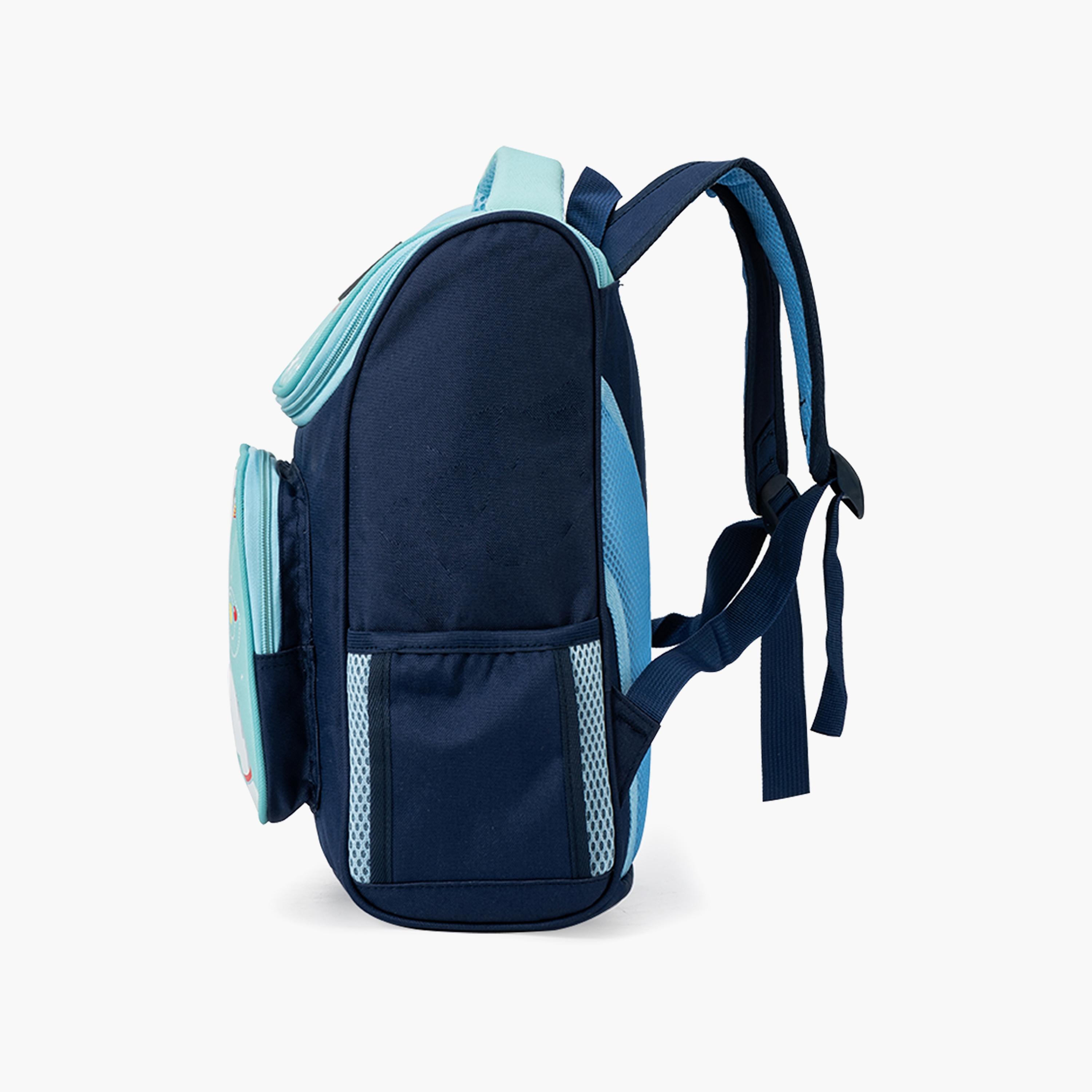 حقيبة ظهر الرجوع إلي المدرسة من إيزي كيدز، رجل فضاء، 16 بوصة، أزرق-school-bagsandbackpacks-backpacks-image-4
