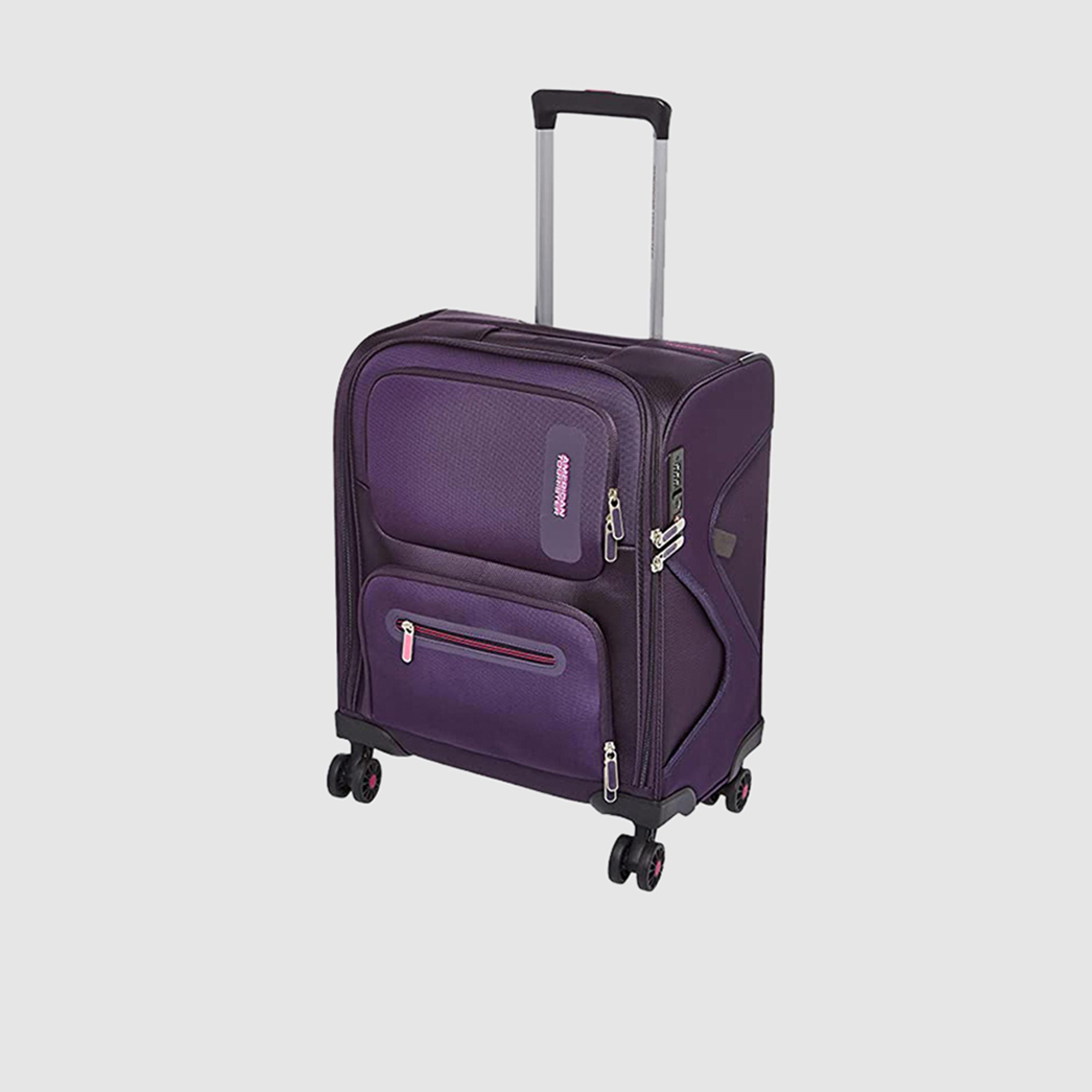 Buy American Tourister Maxwell 50 CM Cabin Polyester Softcase 4 Wheeler Trolley Bag with TSA Lock 251 2501 004265 Online Centrepoint KSA