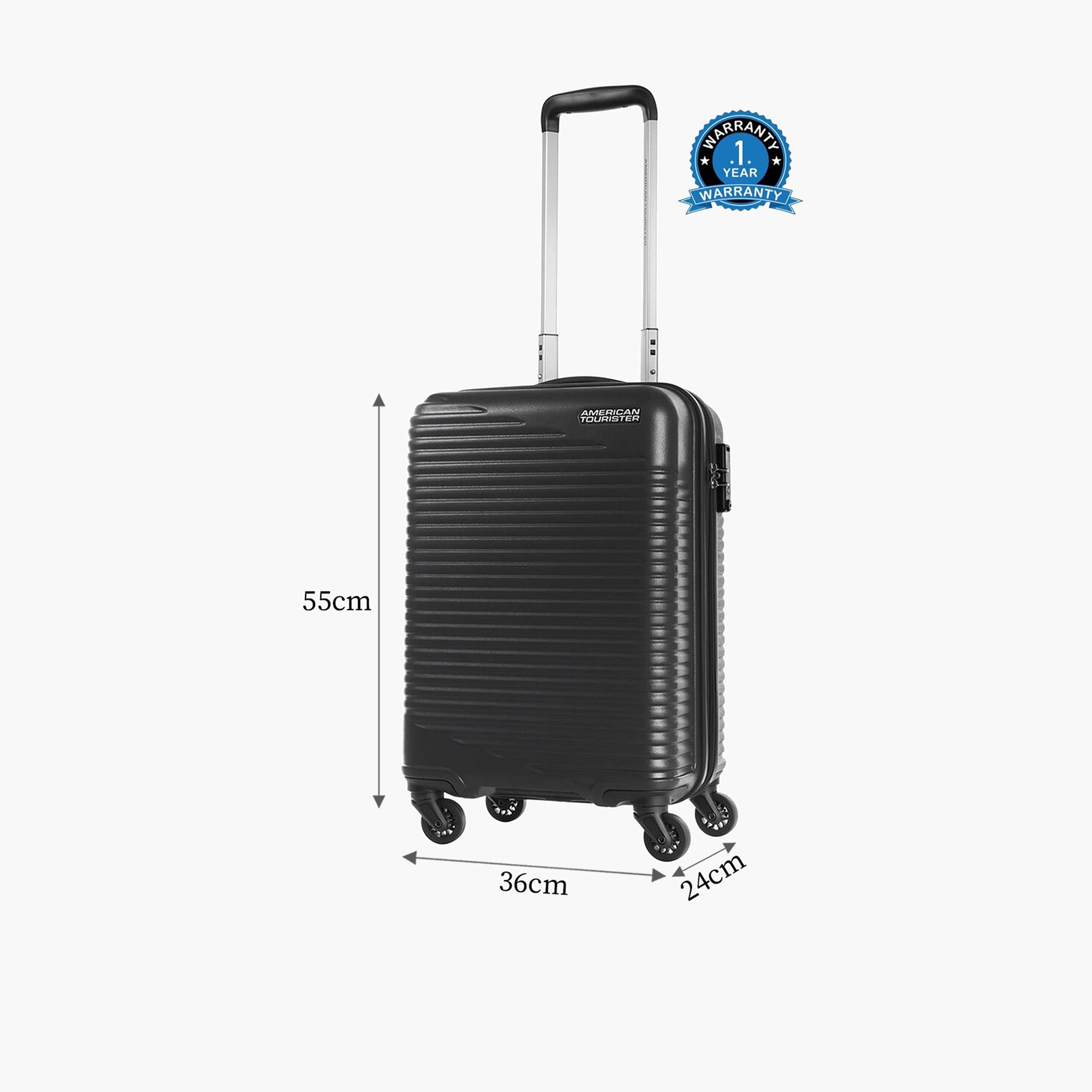 American Tourister Sky Park 55 CM Cabin Polypropylene Hardcase 4-Wheeler Trolley Bag | 251-2501-004515-travel-luggagesandbags-luggage-image-2