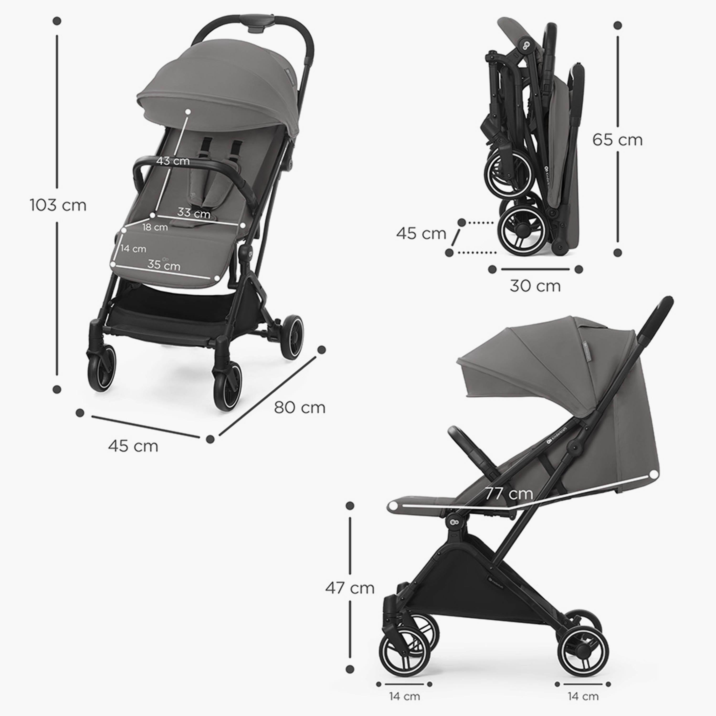 Kinderkraft Indy2 + Mink Lightweight Stroller-baby-gear-strollersandprams-strollers-image-4