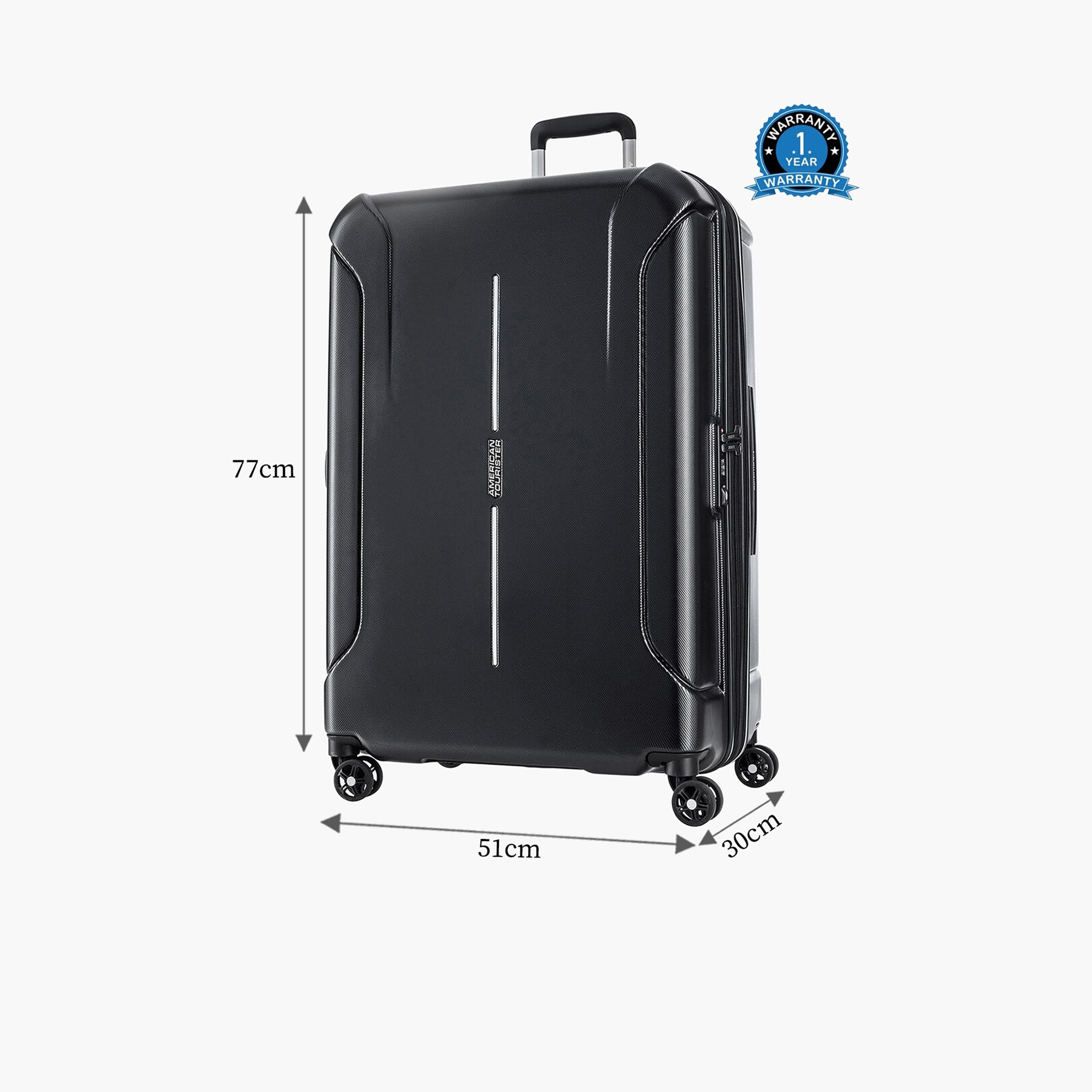 American Tourister Technum 77 CM Large Check-in Polypropylene Hardcase 4-Wheeler Spinner Trolley Bag with TSA Lock | 251-2501-004512-travel-luggagesandbags-luggage-image-2