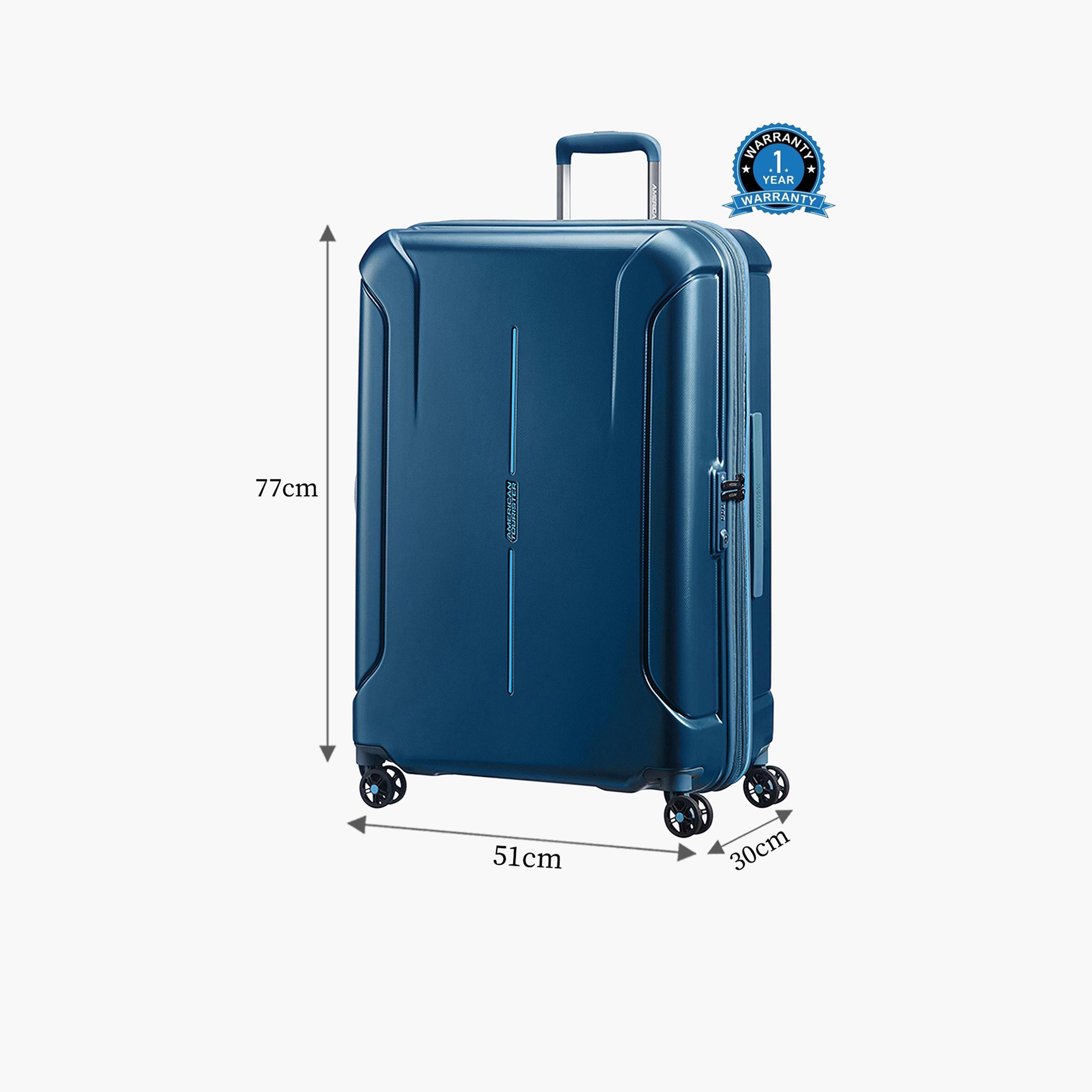 American Tourister 77CM Technum Hard Large Check-in Luggage Trolley Bag Metallic Blue | 251-2501-004504-travel-luggagesandbags-luggage-image-2