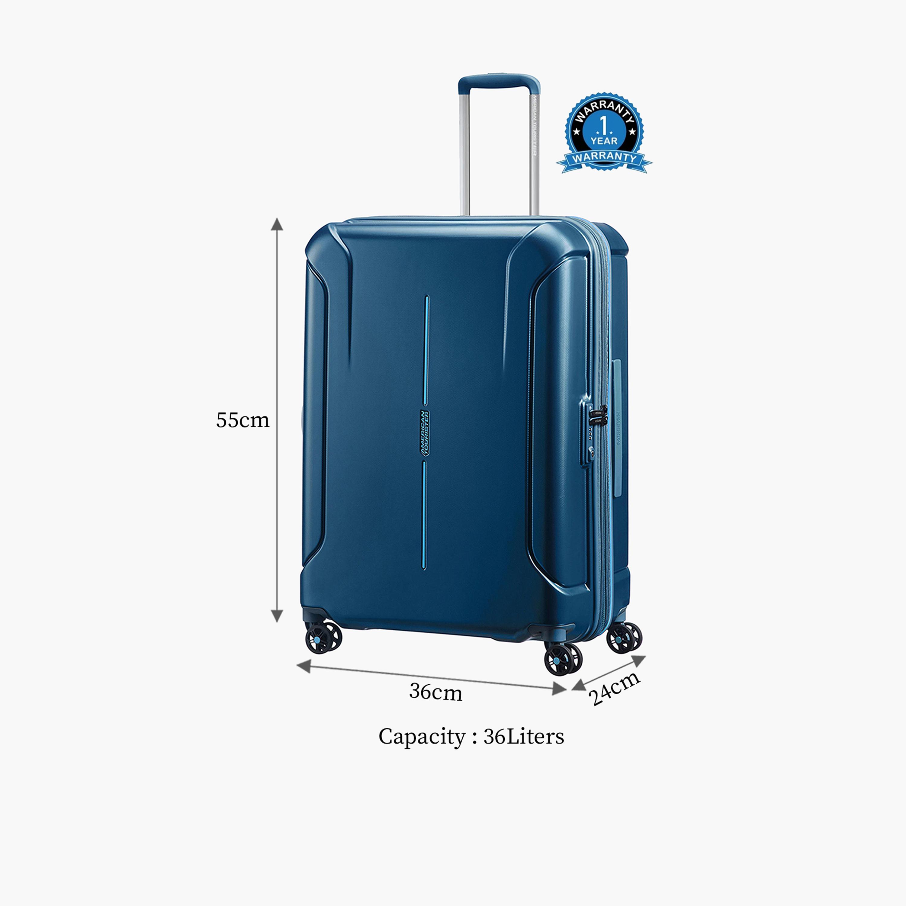 American Tourister 55CM Technum Next Hard Cabin Luggage Trolley Bag Metallic Blue | 251-2501-004502-travel-luggagesandbags-luggage-image-2