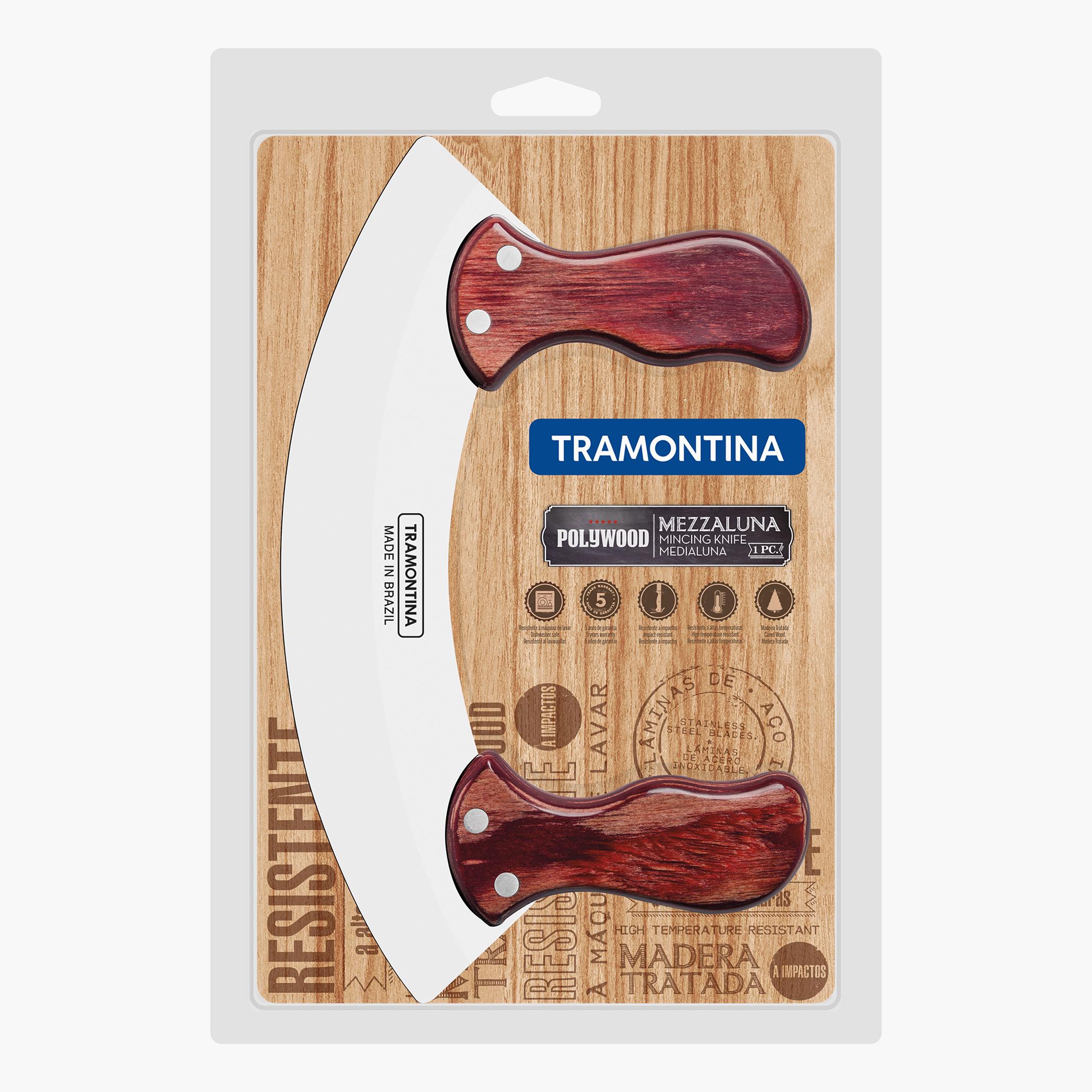 Tramontina Polywood Stainless Steel Mincing Knife