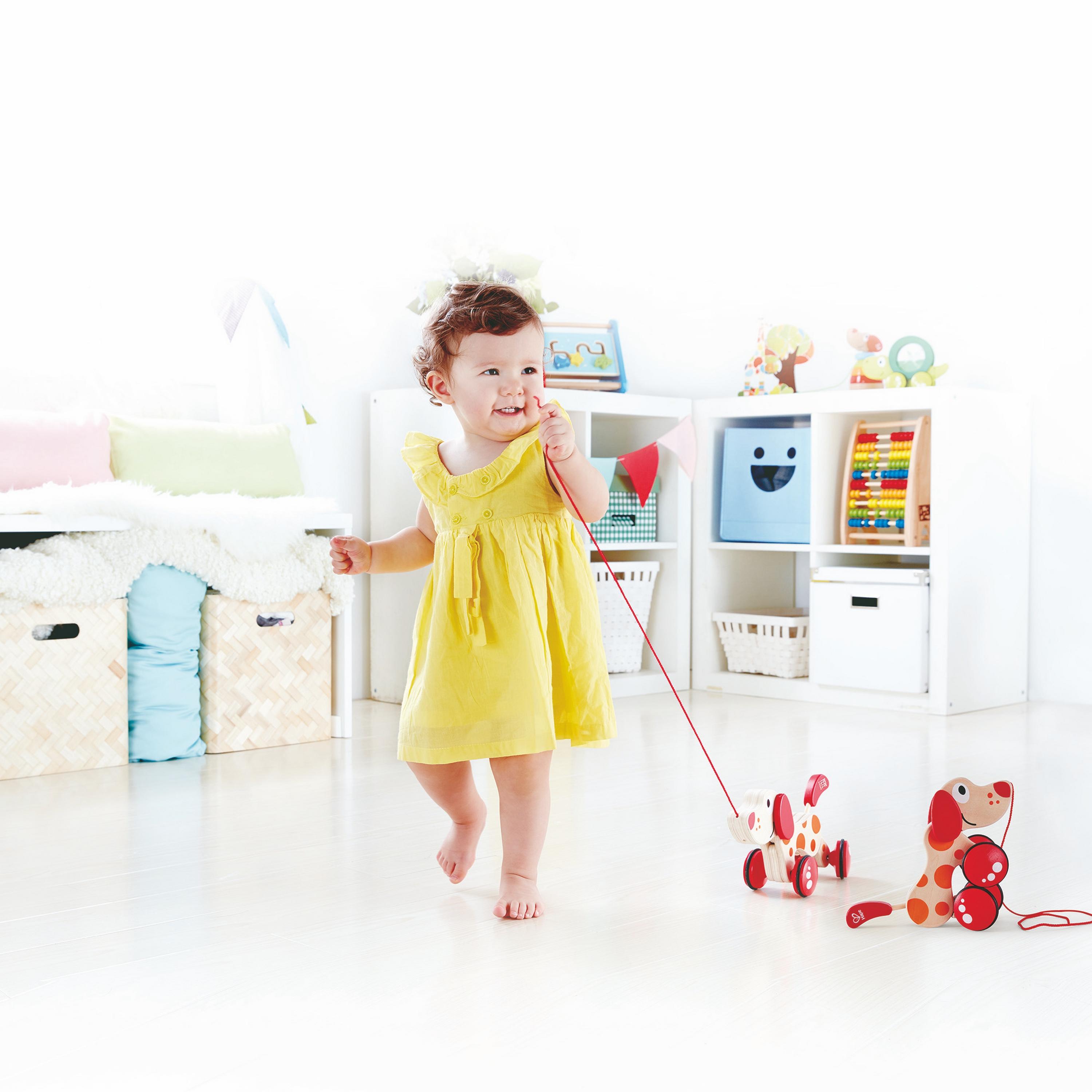 لعبة سحب و دفع جرو المشي من هيب-toys-babyandtoddlertoys-pushandpulltoys-image-1