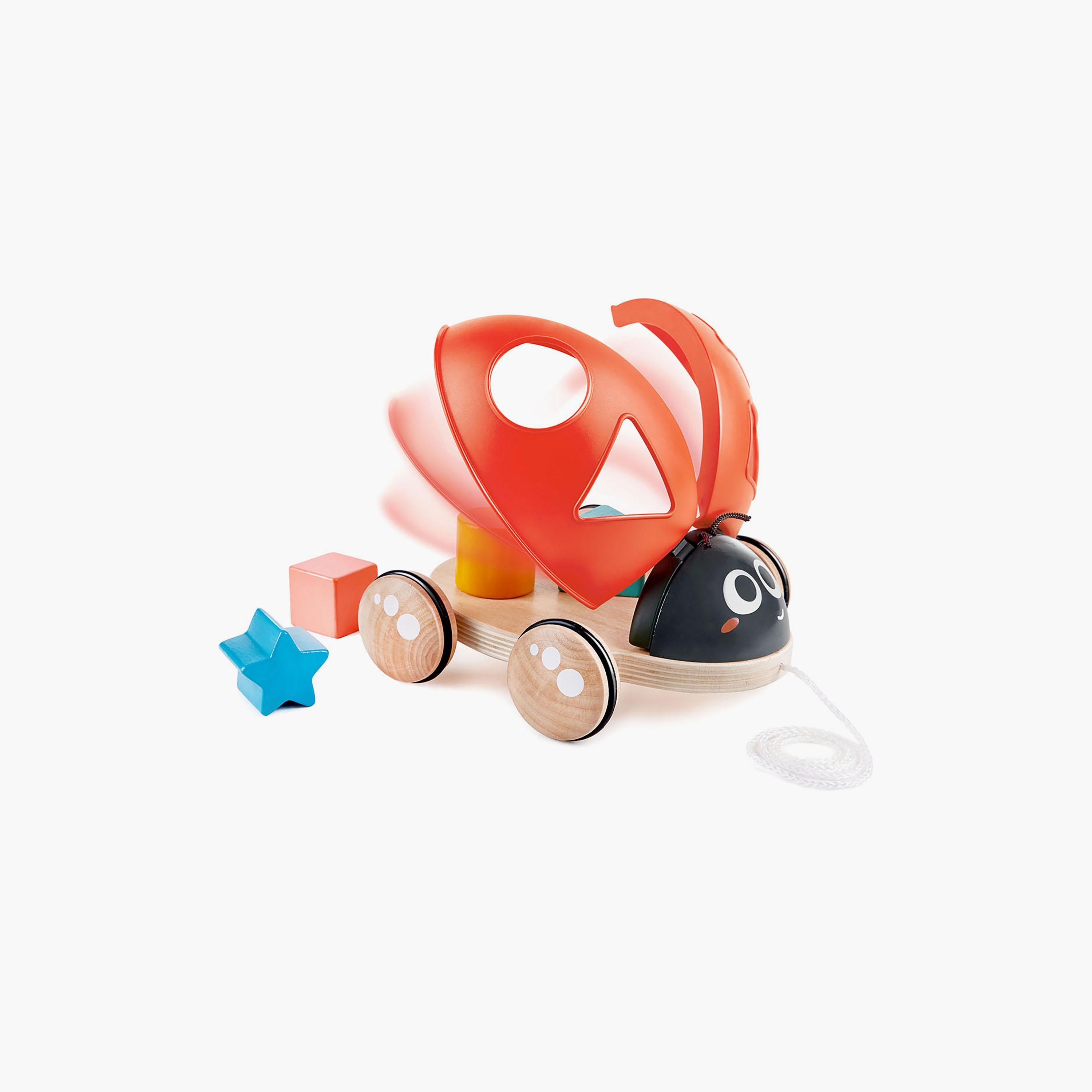 Hape Shape Sorter Ladybug Push And Pull Toy-toys-babyandtoddlertoys-pushandpulltoys-image-2