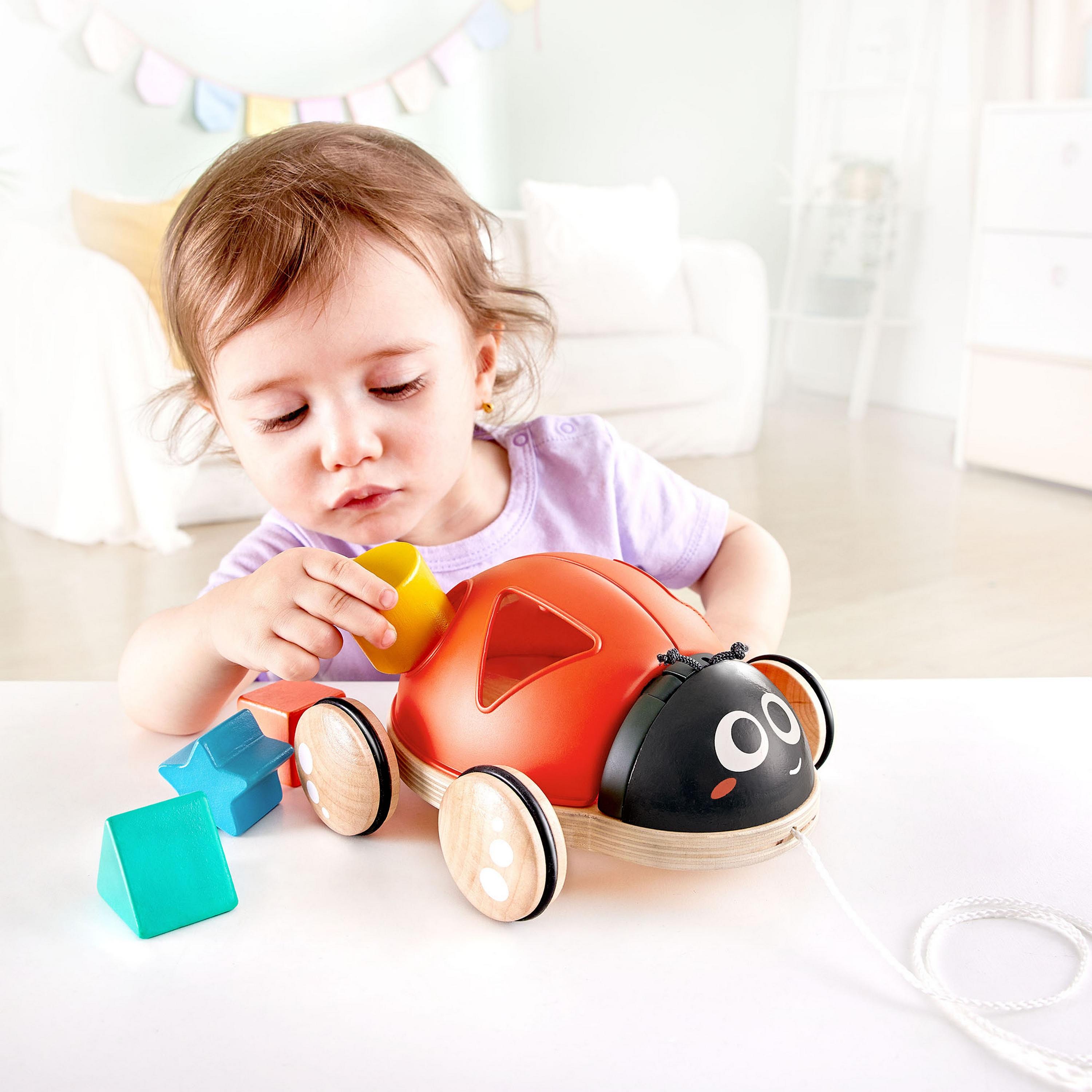 Hape Shape Sorter Ladybug Push And Pull Toy-toys-babyandtoddlertoys-pushandpulltoys-image-4
