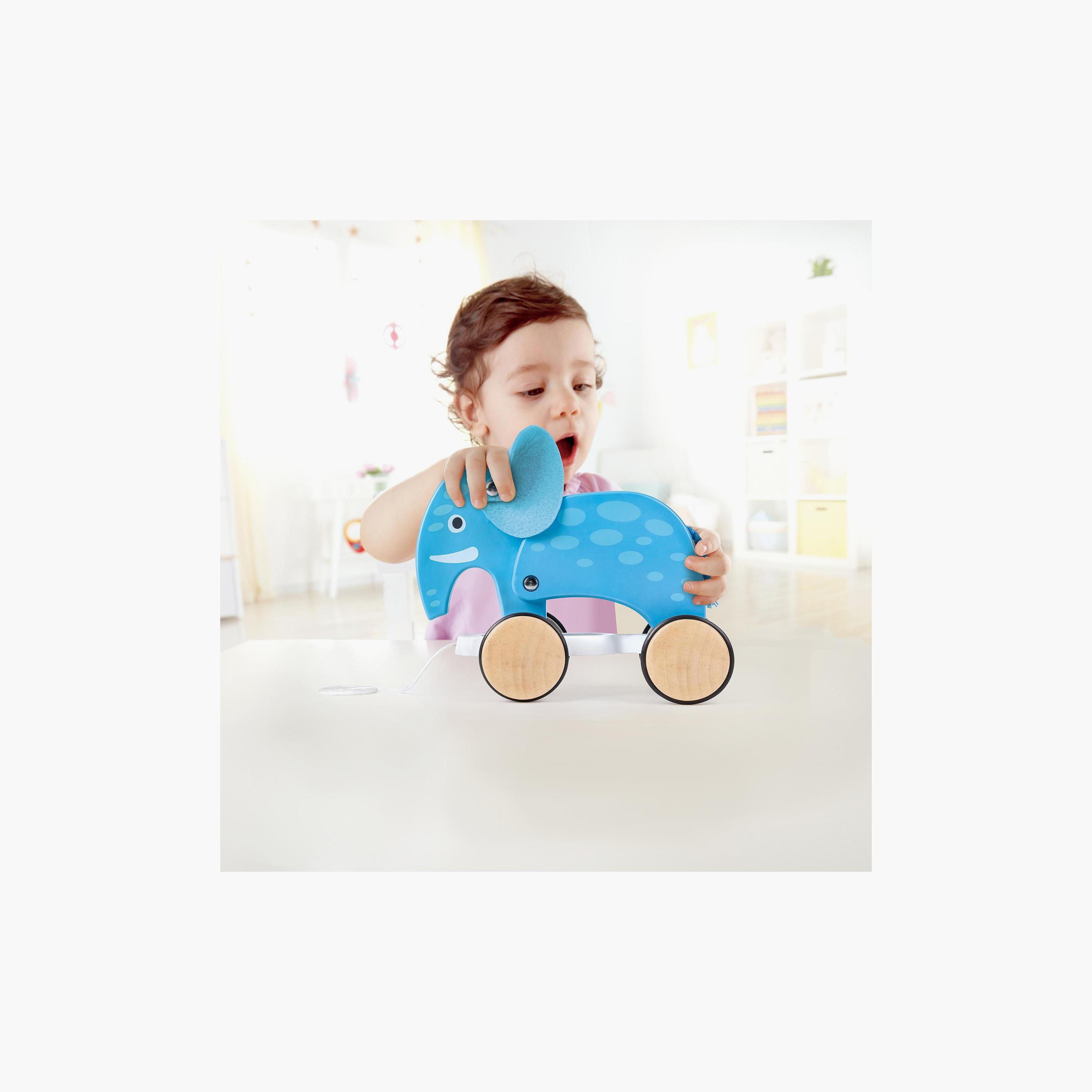Hape Elephant Pull Along Push And Pull Toy-toys-babyandtoddlertoys-pushandpulltoys-image-3