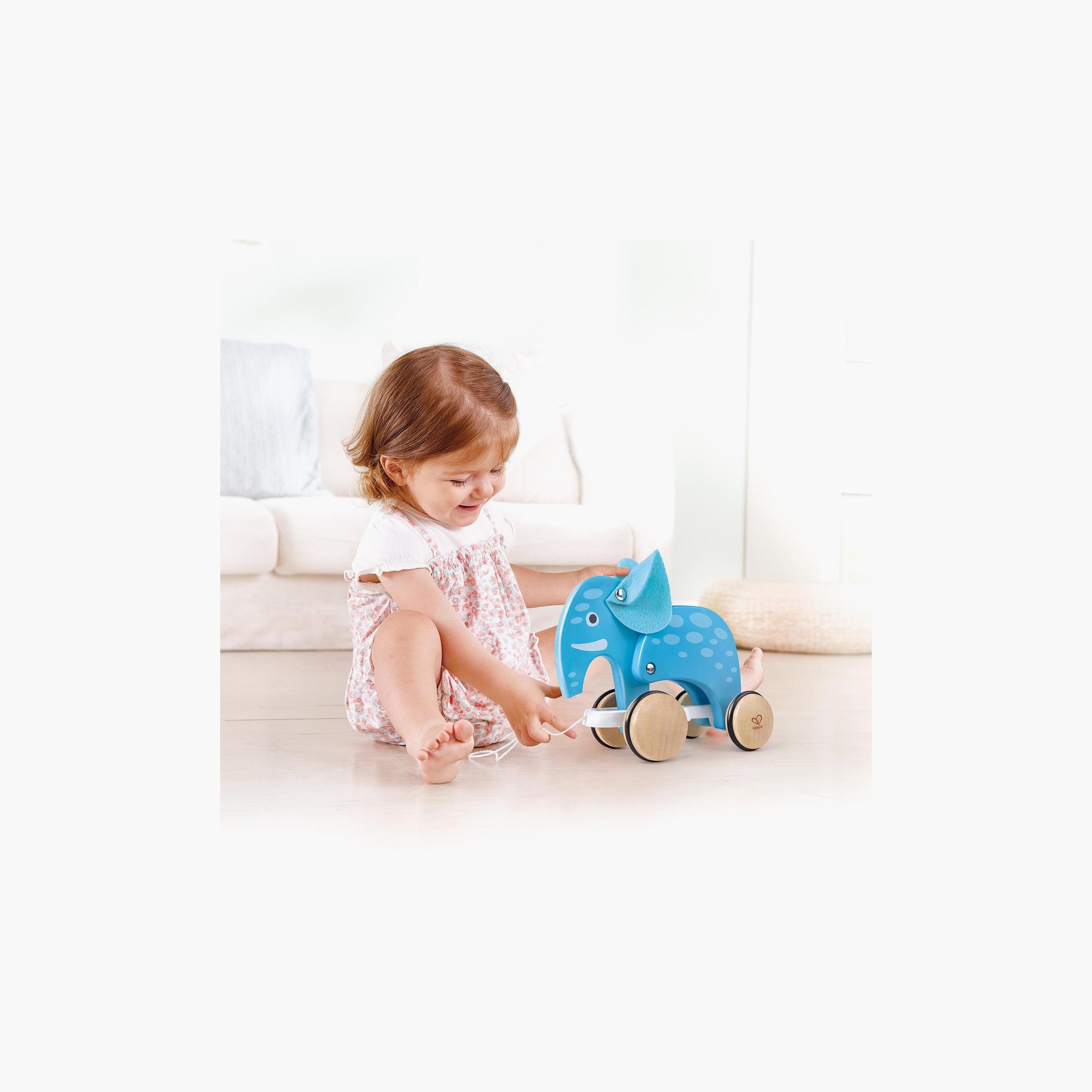 Hape Elephant Pull Along Push And Pull Toy-toys-babyandtoddlertoys-pushandpulltoys-image-4