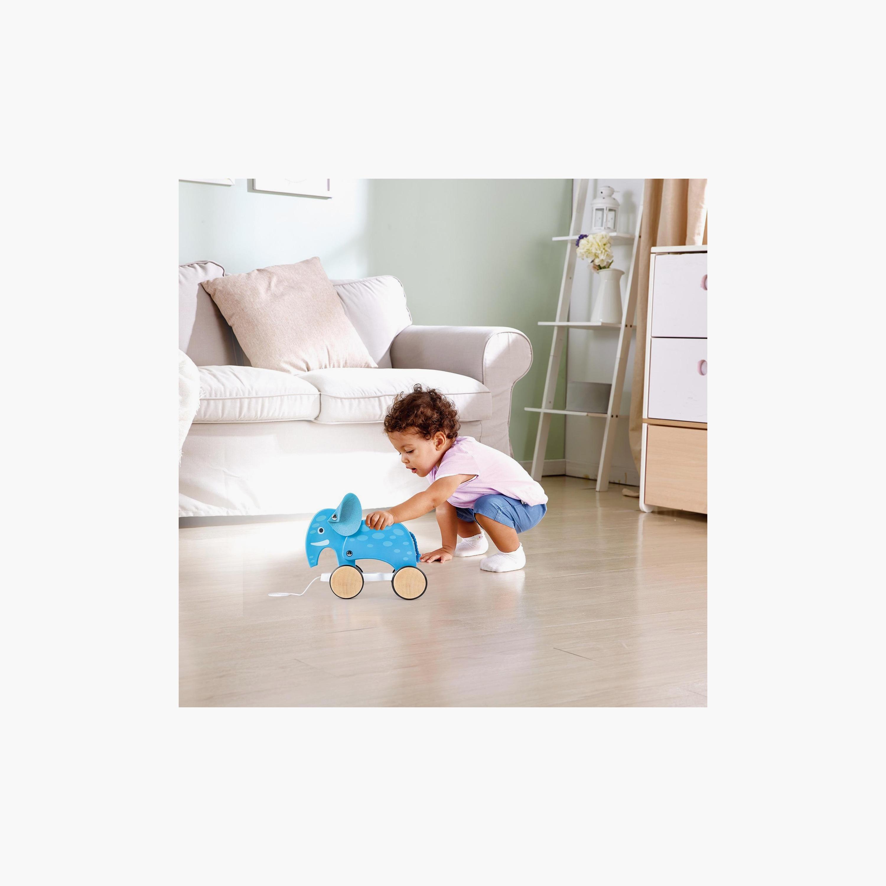 Hape Elephant Pull Along Push And Pull Toy-toys-babyandtoddlertoys-pushandpulltoys-image-5