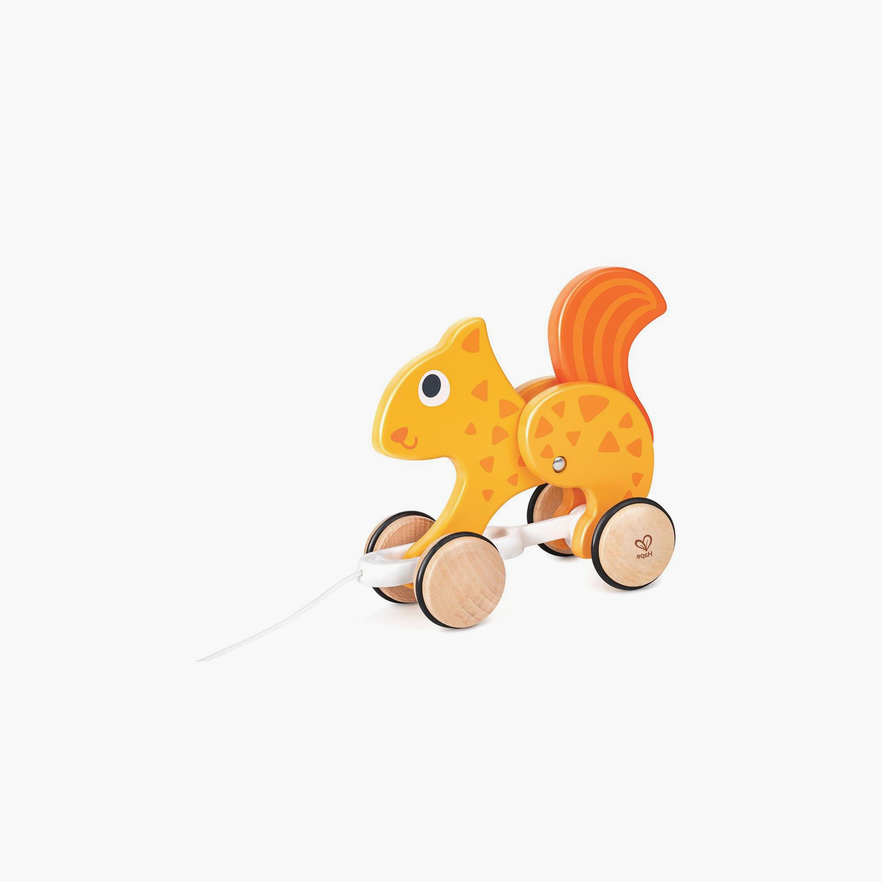 Hape Squirrel Pull Along Push And Pull Toy-toys-babyandtoddlertoys-pushandpulltoys-image-1