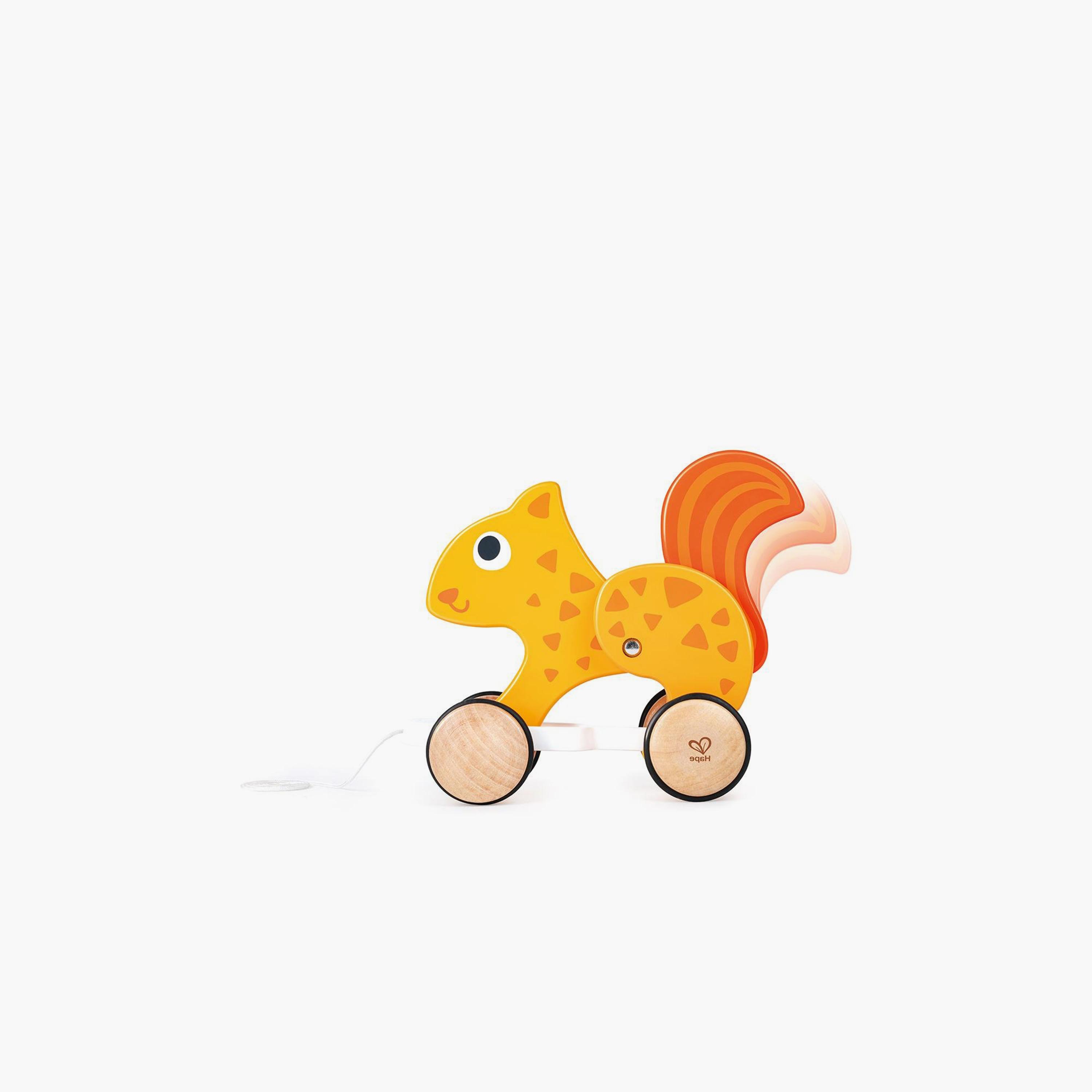 Hape Squirrel Pull Along Push And Pull Toy-toys-babyandtoddlertoys-pushandpulltoys-image-2
