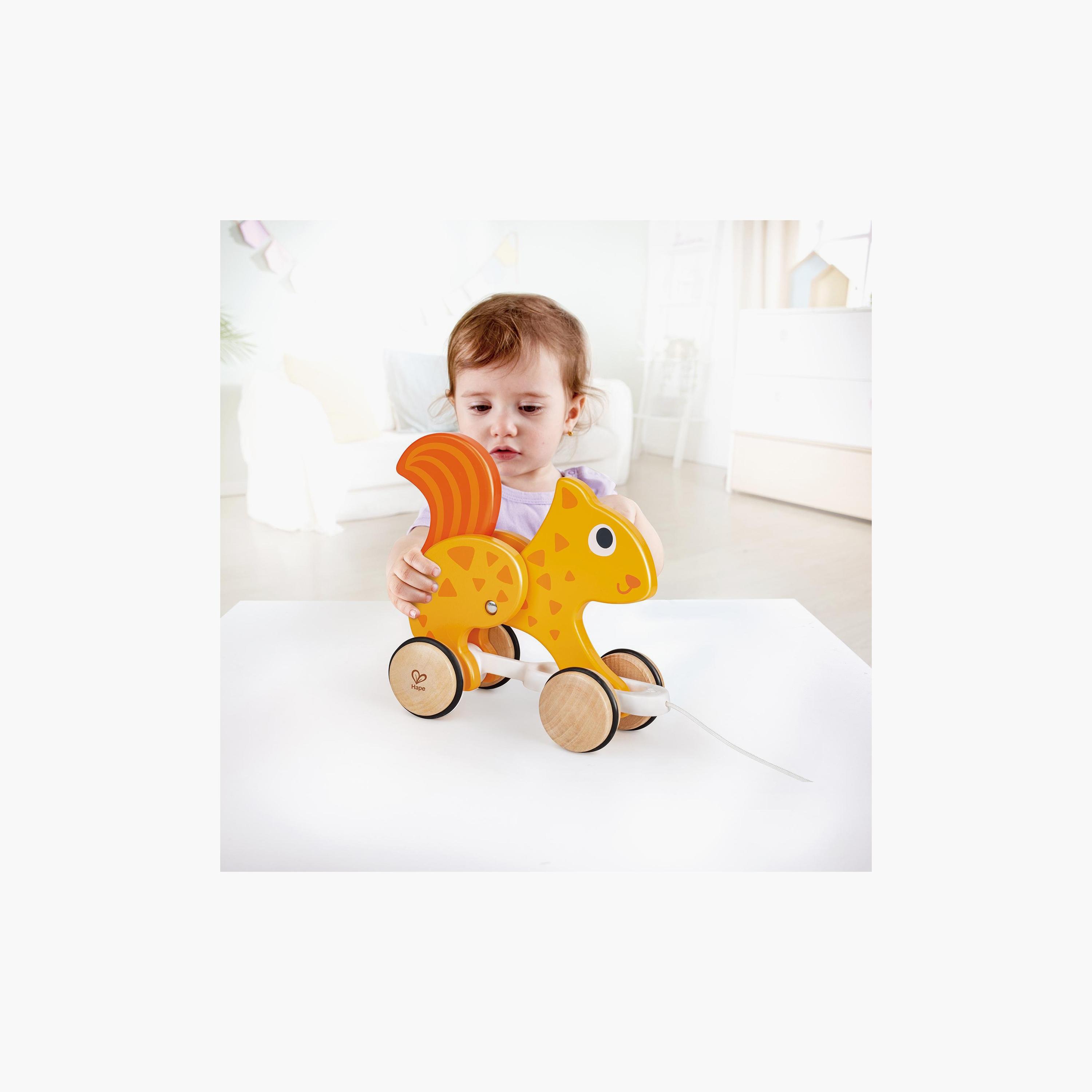 Hape Squirrel Pull Along Push And Pull Toy-toys-babyandtoddlertoys-pushandpulltoys-image-4