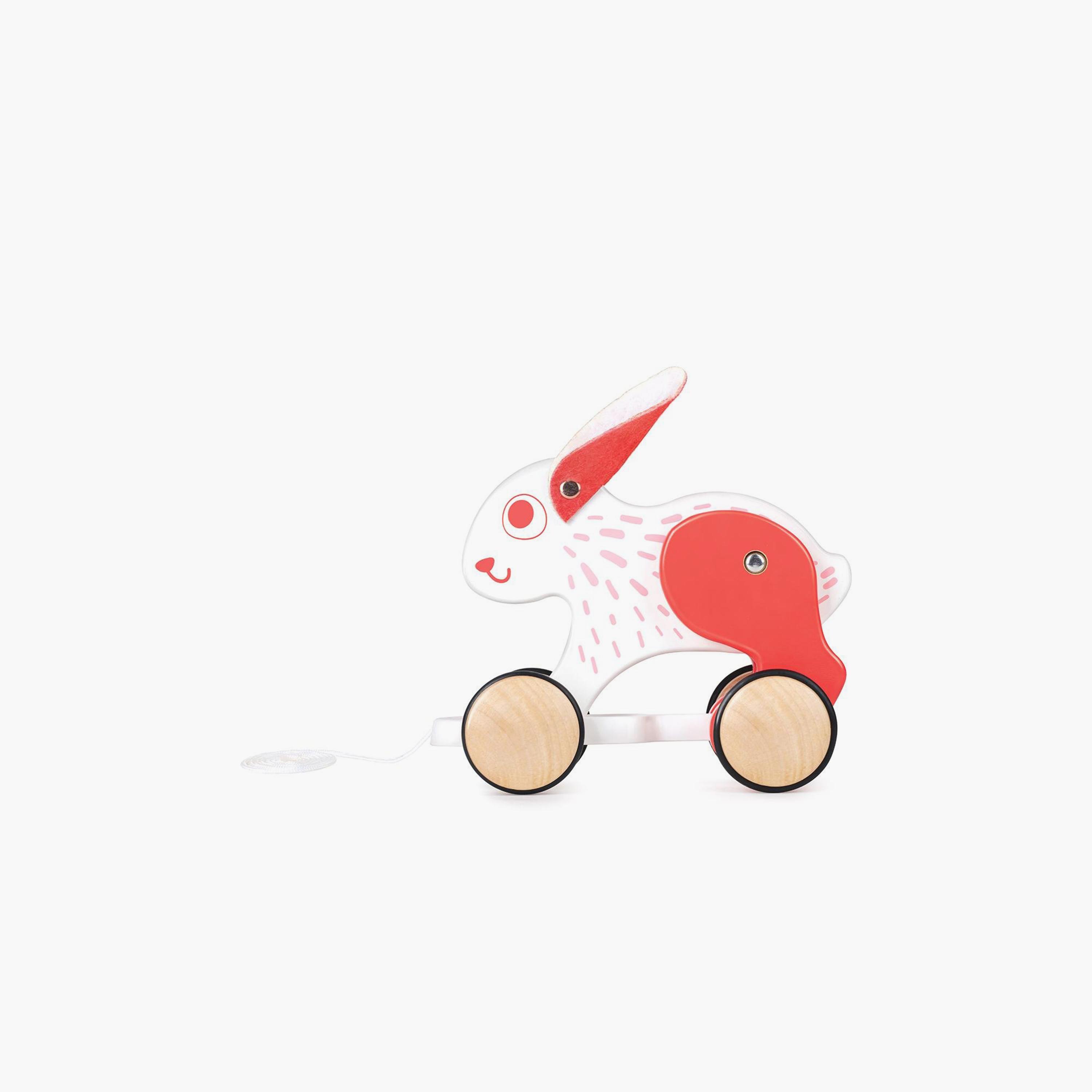 Hape Bunny Pull Along Push And Pull Toy-toys-babyandtoddlertoys-pushandpulltoys-image-2