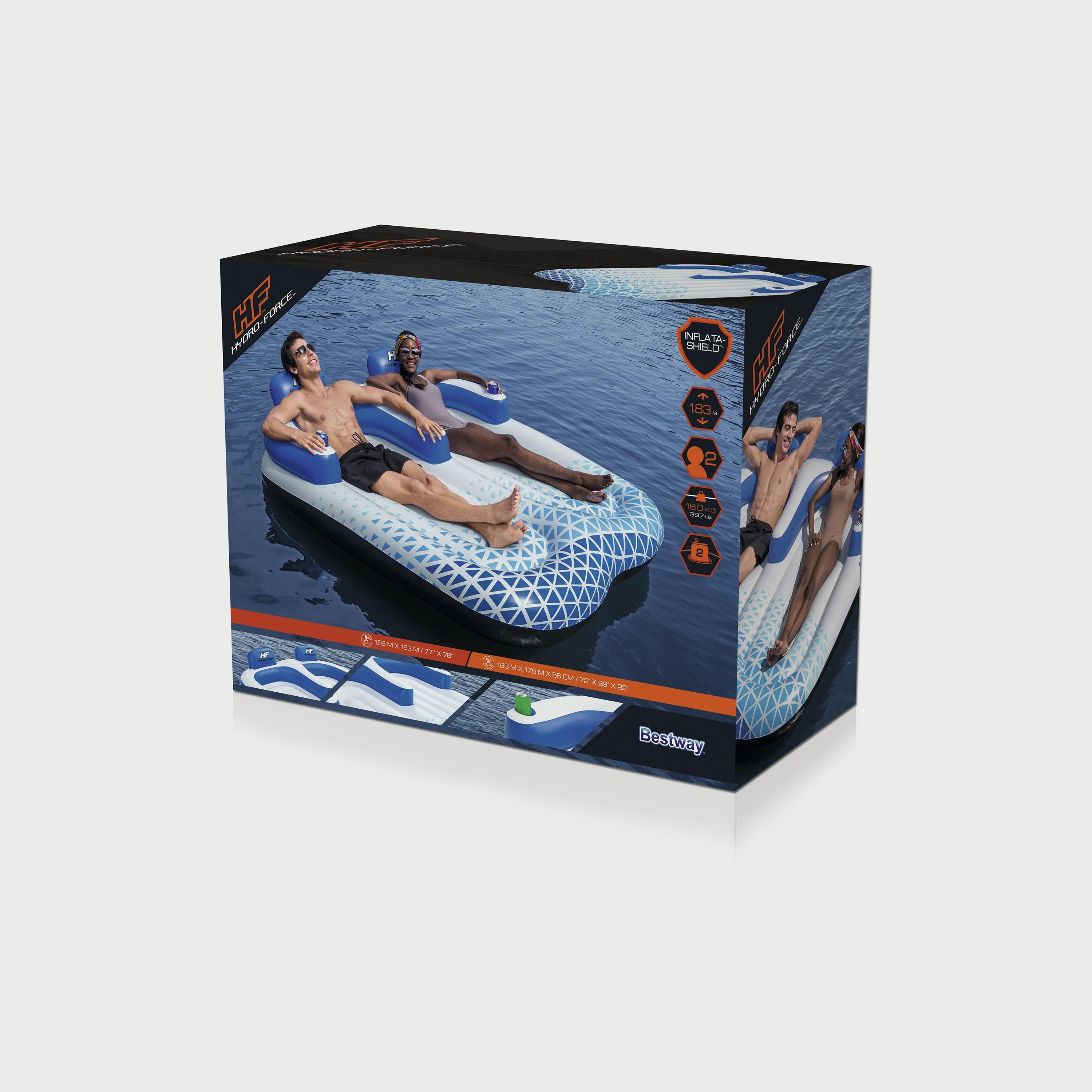Bestway Hydro-Force Indigo Wave Double Pool Lounge-toys-outdoor-poolandbeach-floatsandboats-image-5