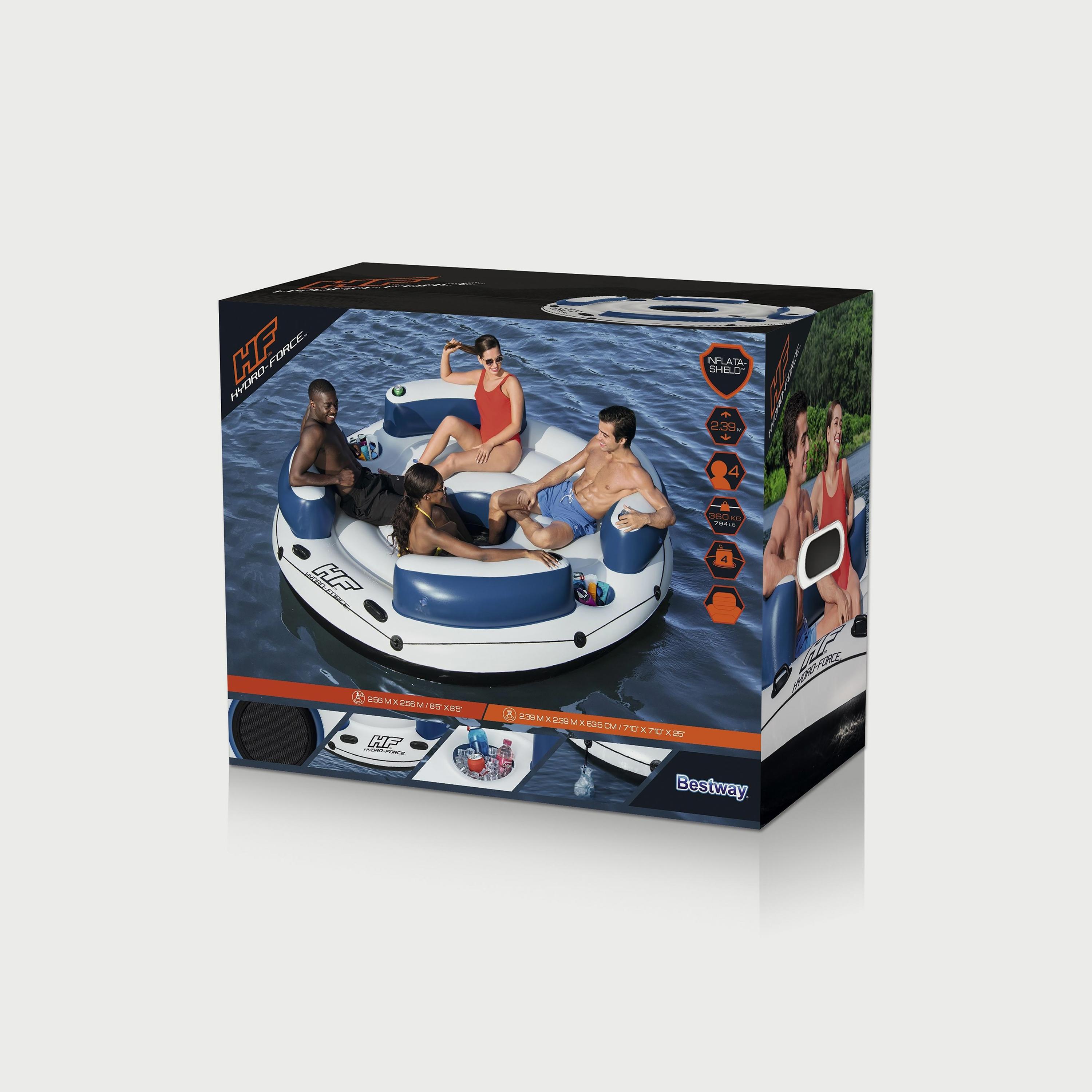 Bestway Hydro-Force Lazy Dayz 4-Person Inflatable Party Island-toys-outdoor-poolandbeach-floatsandboats-image-5