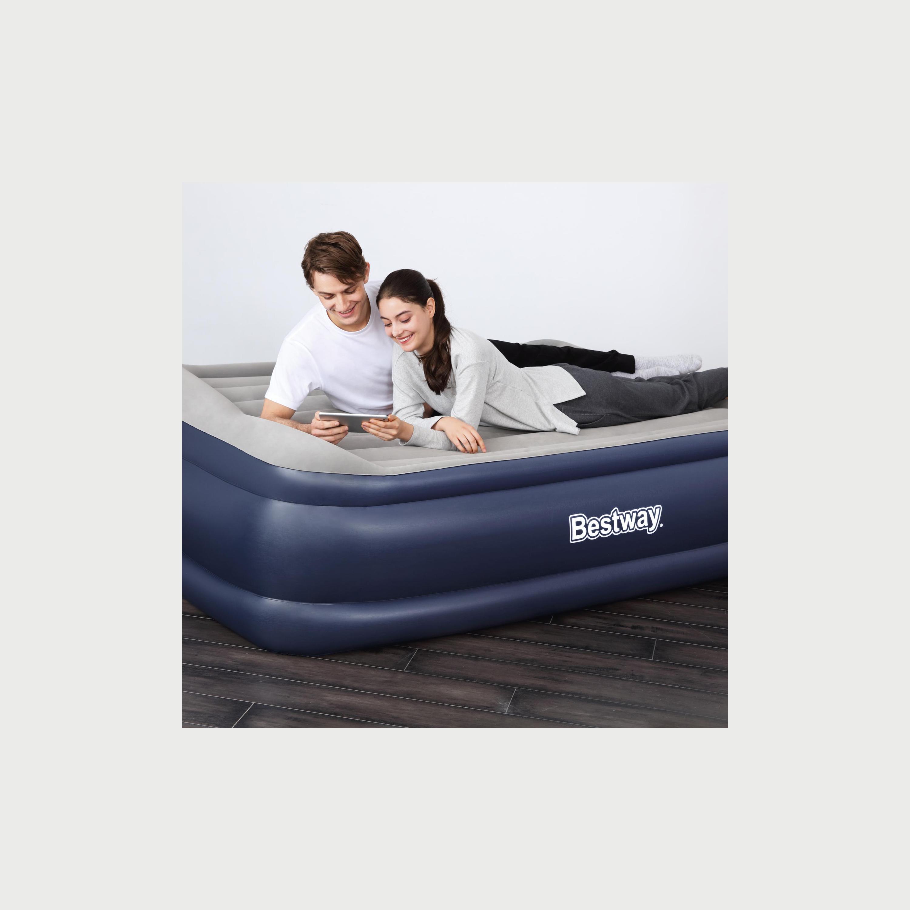 Bestway Tritech Air Mattress with Built-in AC Pump and Antimicrobial Coating, Queen -baby-nursery-mattresses-image-3