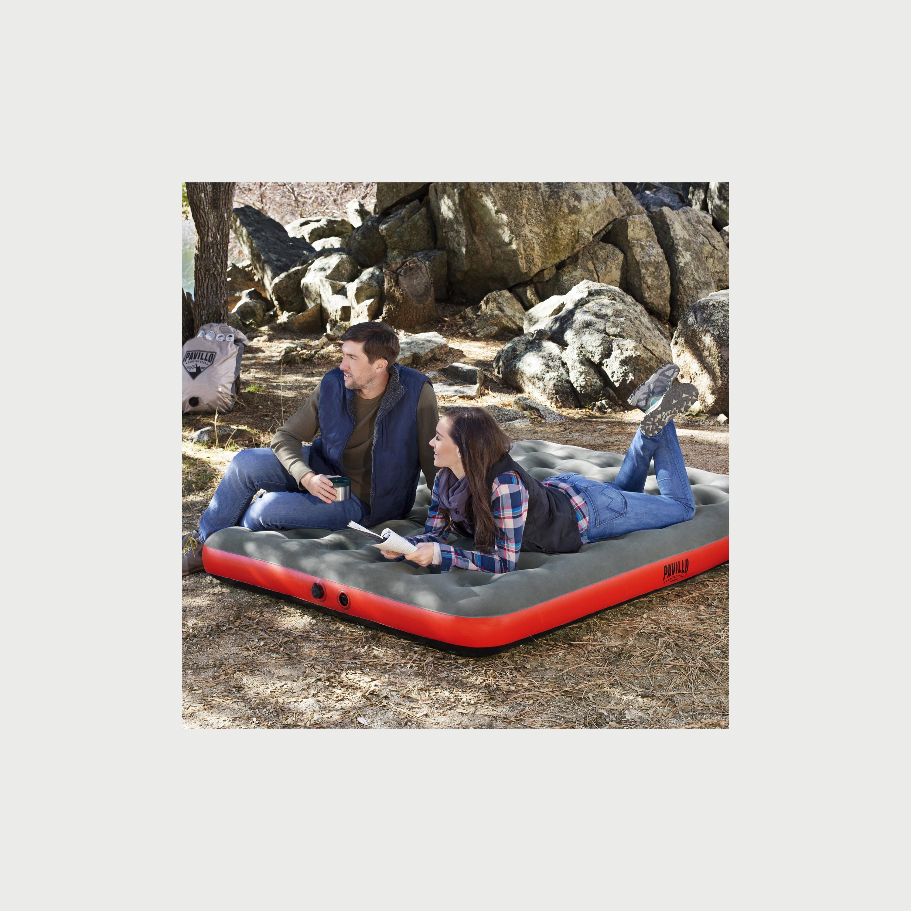 Bestway Roll & Relax Air Mattress with Bag Pump, Queen -baby-nursery-mattresses-image-3