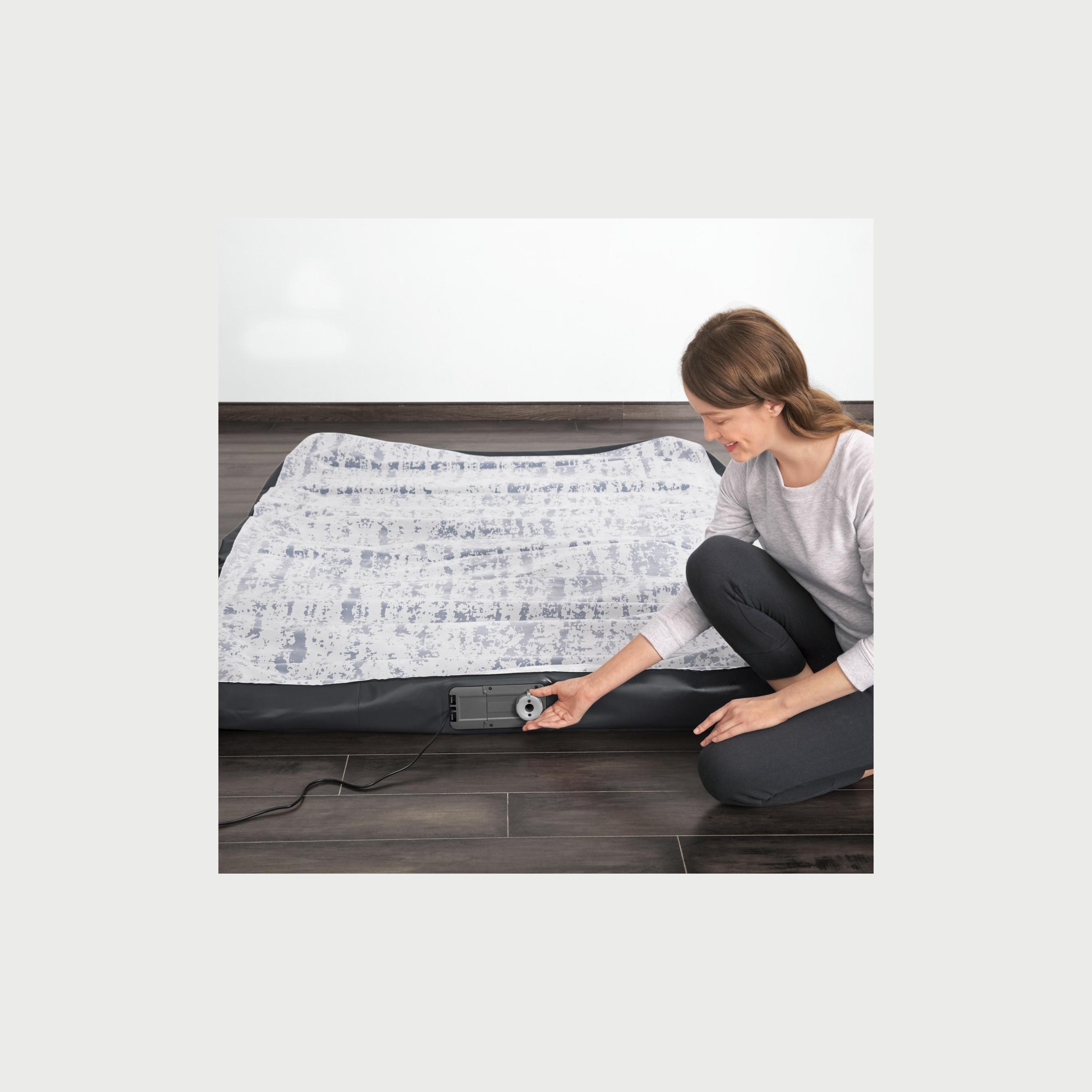 Bestway Tritech Fashion Flock Air Mattress with Built-in AC Pump, Queen -baby-nursery-mattresses-image-4